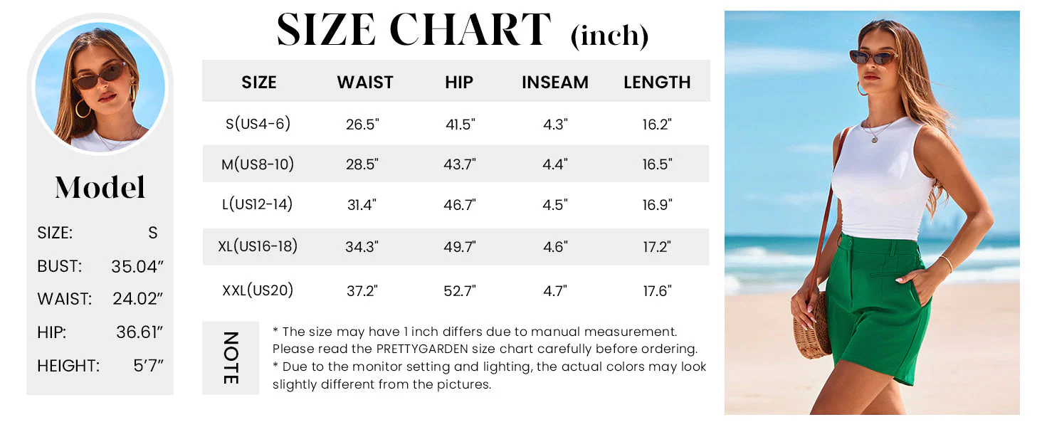 PRETTYGARDEN Shorts for Women Dressy Summer Elastic High Waisted Wide Leg Business Casual Work Shorts with Pockets - Image 5