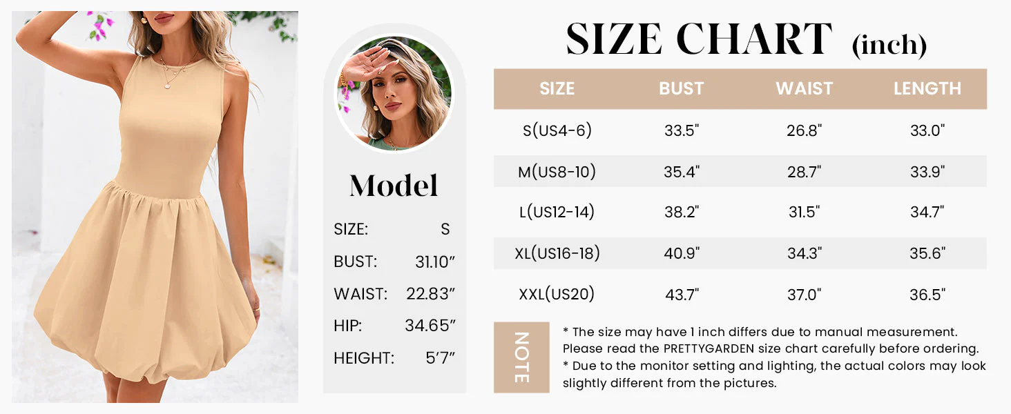 PRETTYGARDEN Summer Dresses for Women Casual Sleeveless Tank Mini Short Dress Crew Neck Bubble Sundress with Pockets - Image 9