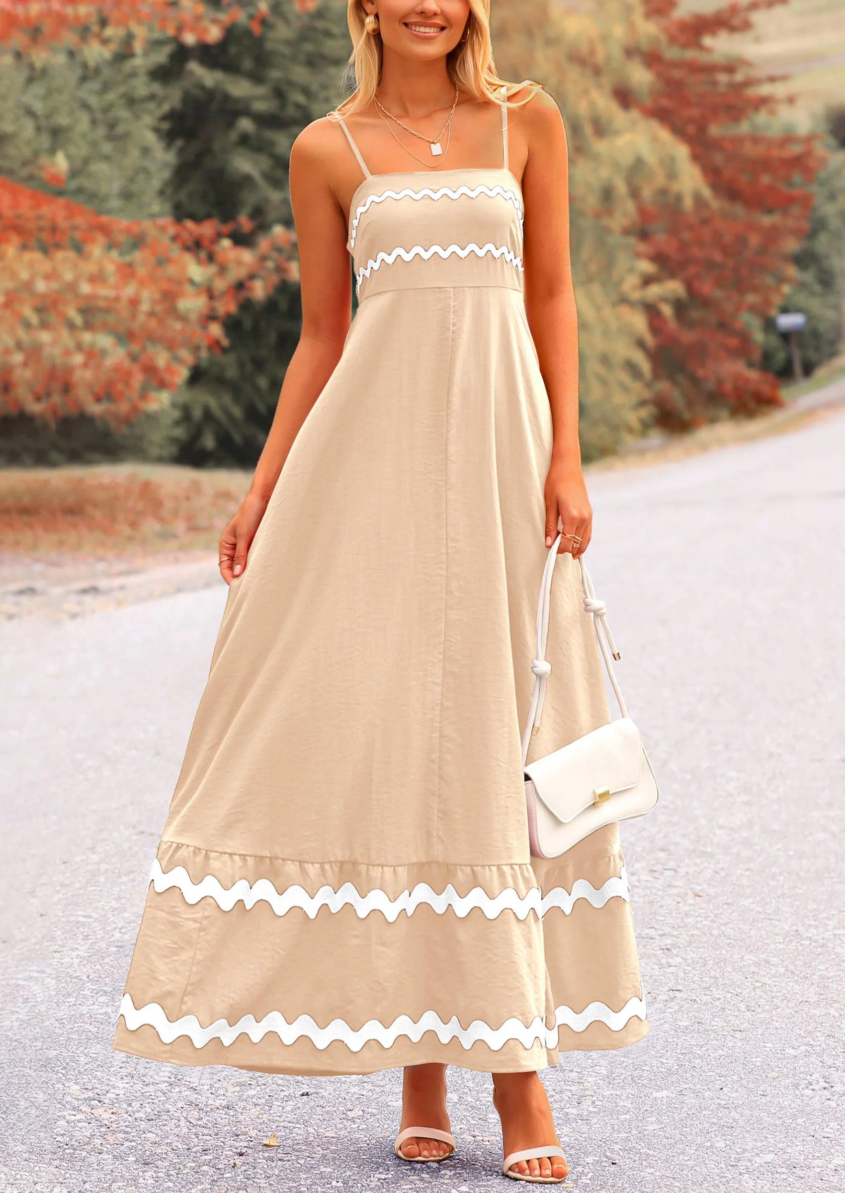 PRETTYGARDEN Women's Summer Flowy Maxi Dress Casual Sleeveless Spaghetti Strap Ruffle Beach Long Dresses - Image 18