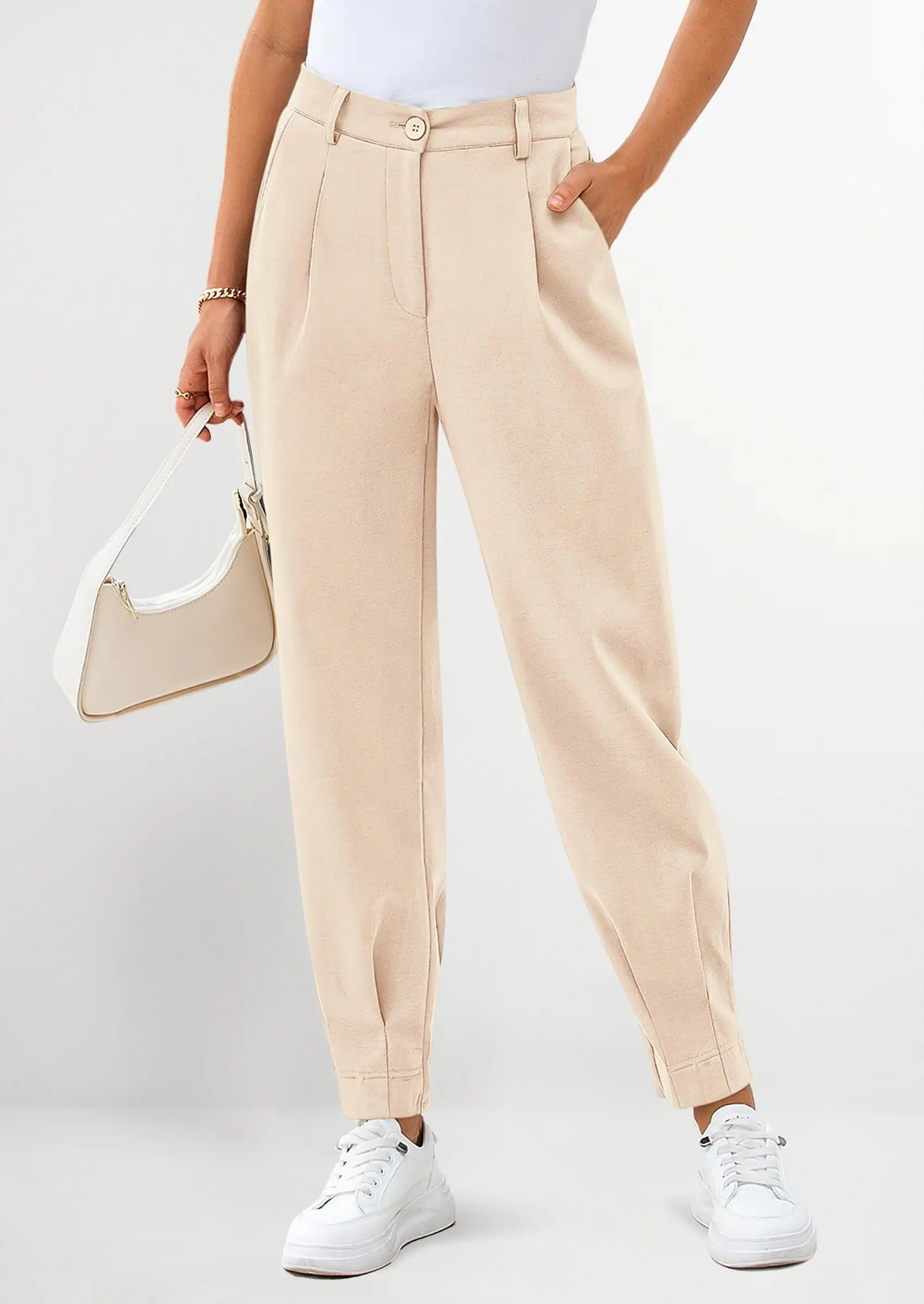 PRETTYGARDEN Womens Dress Pants Business Casual Trendy High Waisted Ankle Length Dressy Trousers Slacks Work Clothes - Image 15