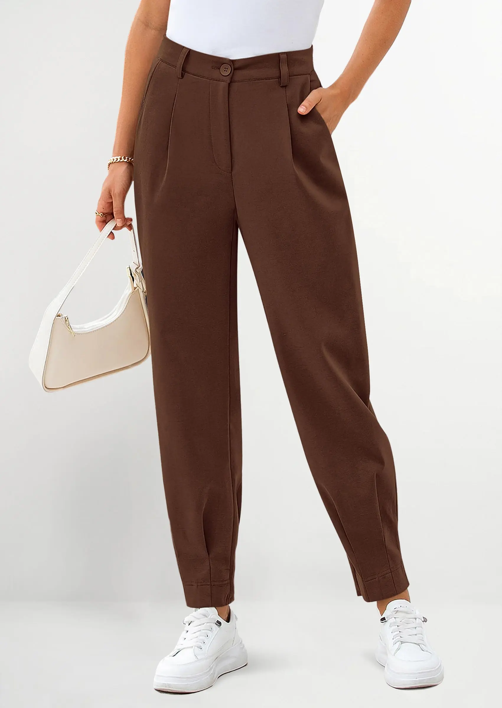 PRETTYGARDEN Womens Dress Pants Business Casual Trendy High Waisted Ankle Length Dressy Trousers Slacks Work Clothes - Image 33