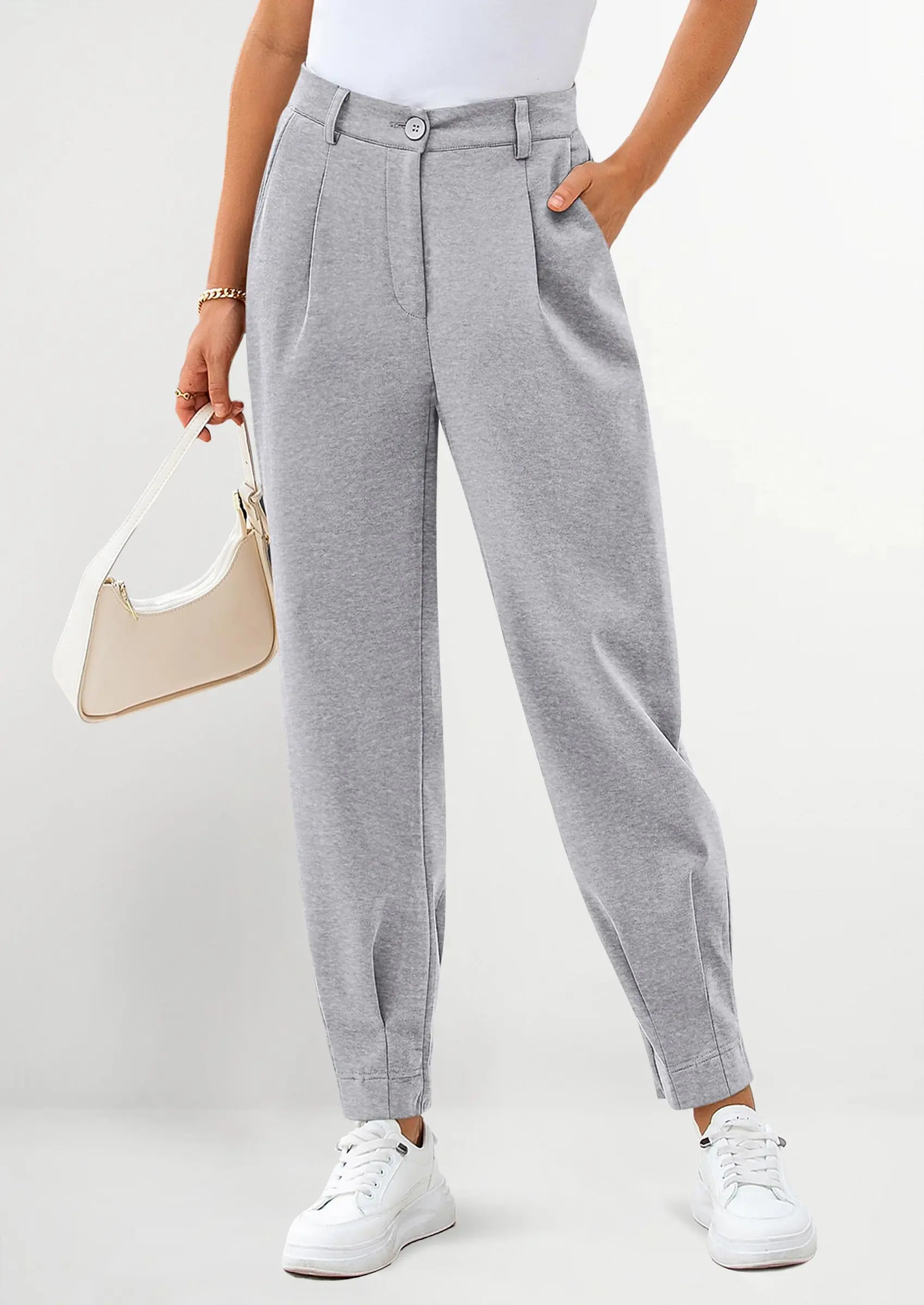 PRETTYGARDEN Womens Dress Pants Business Casual Trendy High Waisted Ankle Length Dressy Trousers Slacks Work Clothes - Image 45