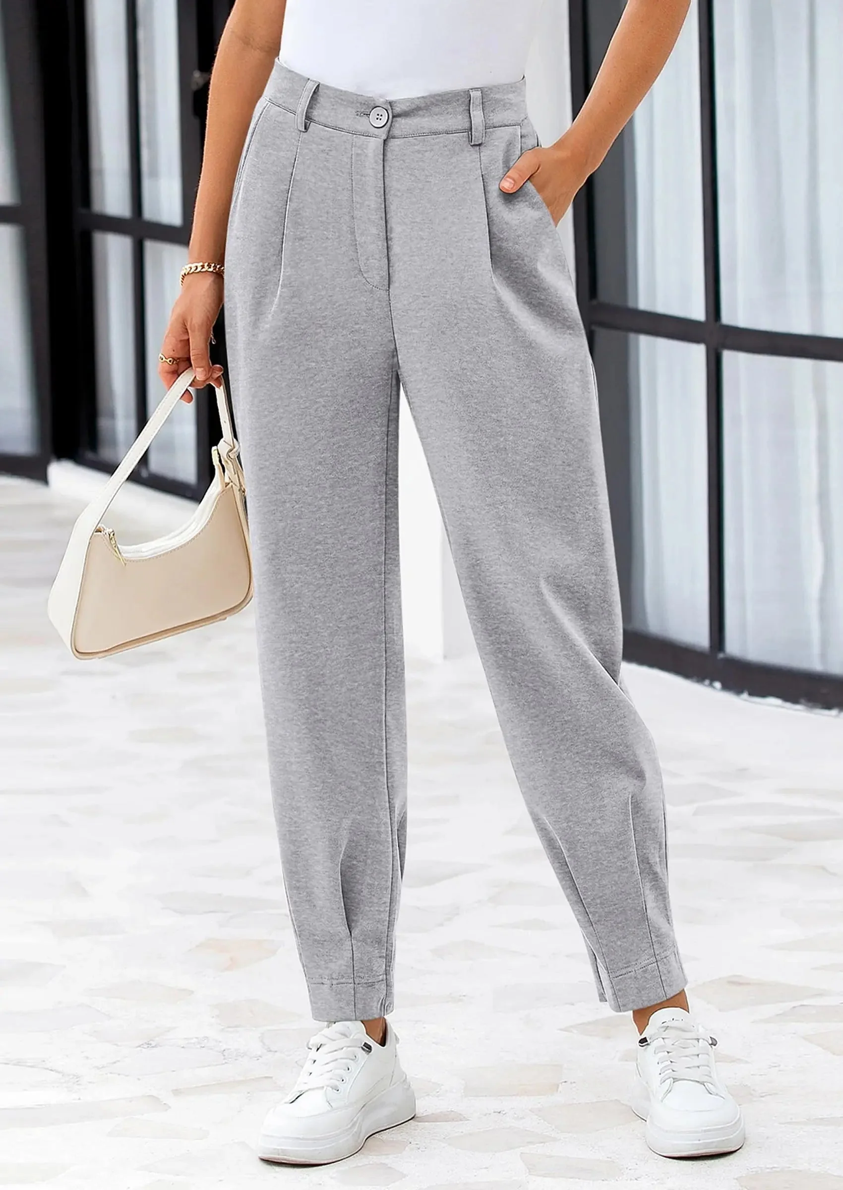 PRETTYGARDEN Womens Dress Pants Business Casual Trendy High Waisted Ankle Length Dressy Trousers Slacks Work Clothes - Image 50