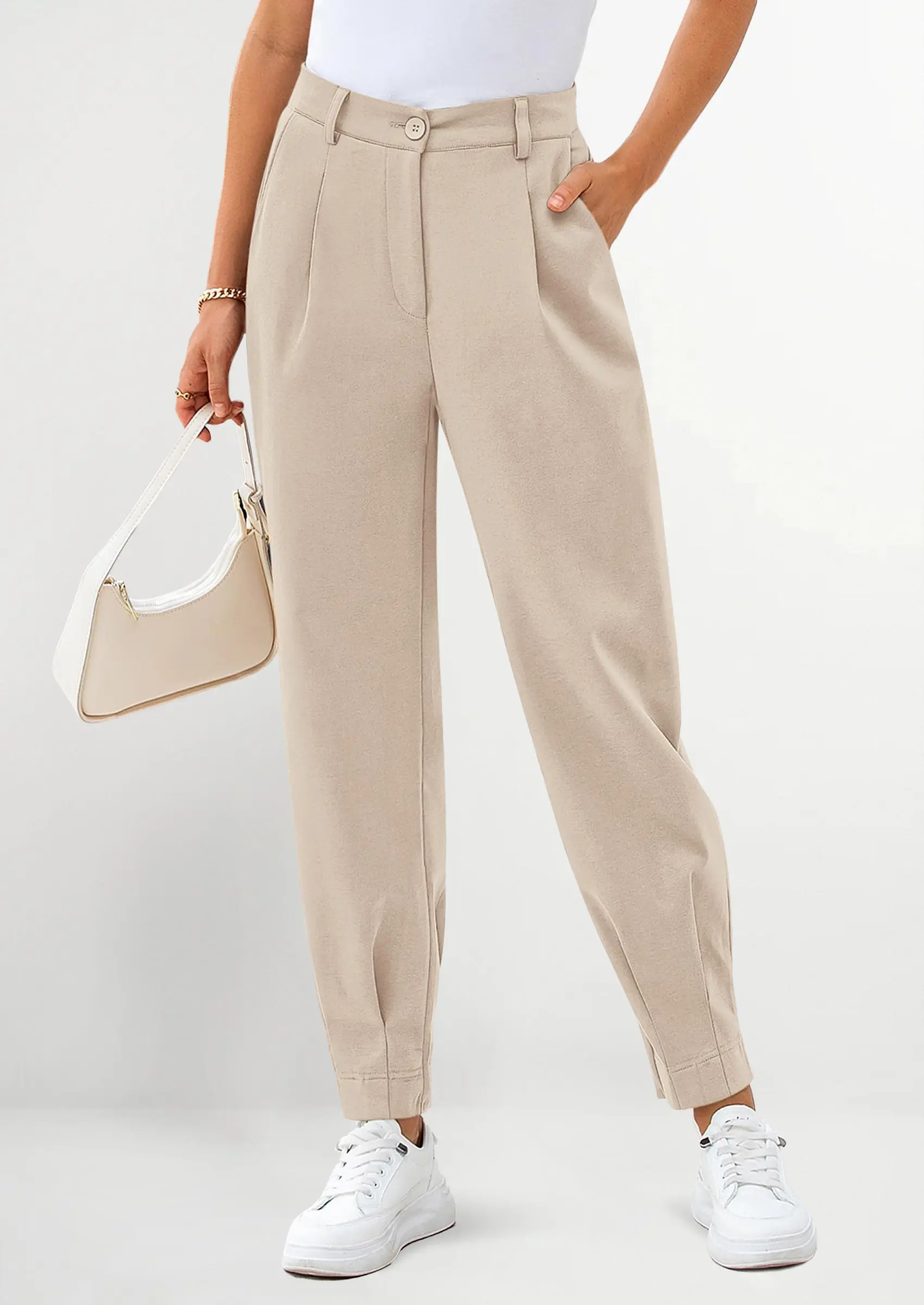 PRETTYGARDEN Womens Dress Pants Business Casual Trendy High Waisted Ankle Length Dressy Trousers Slacks Work Clothes - Image 57