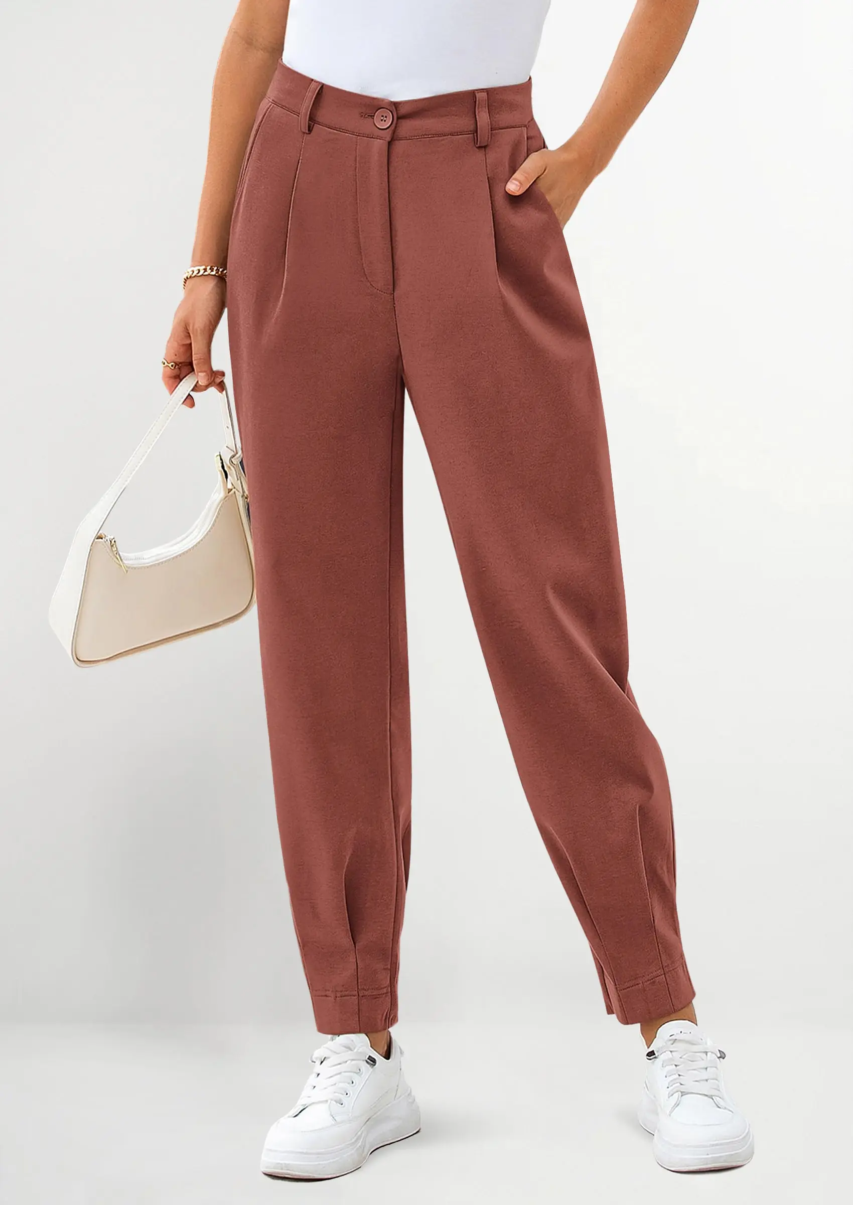 PRETTYGARDEN Womens Dress Pants Business Casual Trendy High Waisted Ankle Length Dressy Trousers Slacks Work Clothes - Image 75