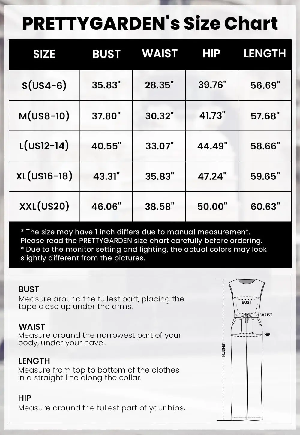 PRETTYGARDEN Womens Jumpsuits Summer Casual One Piece Outfits Sleeveless Wide Leg Long Pants Rompers - Image 8