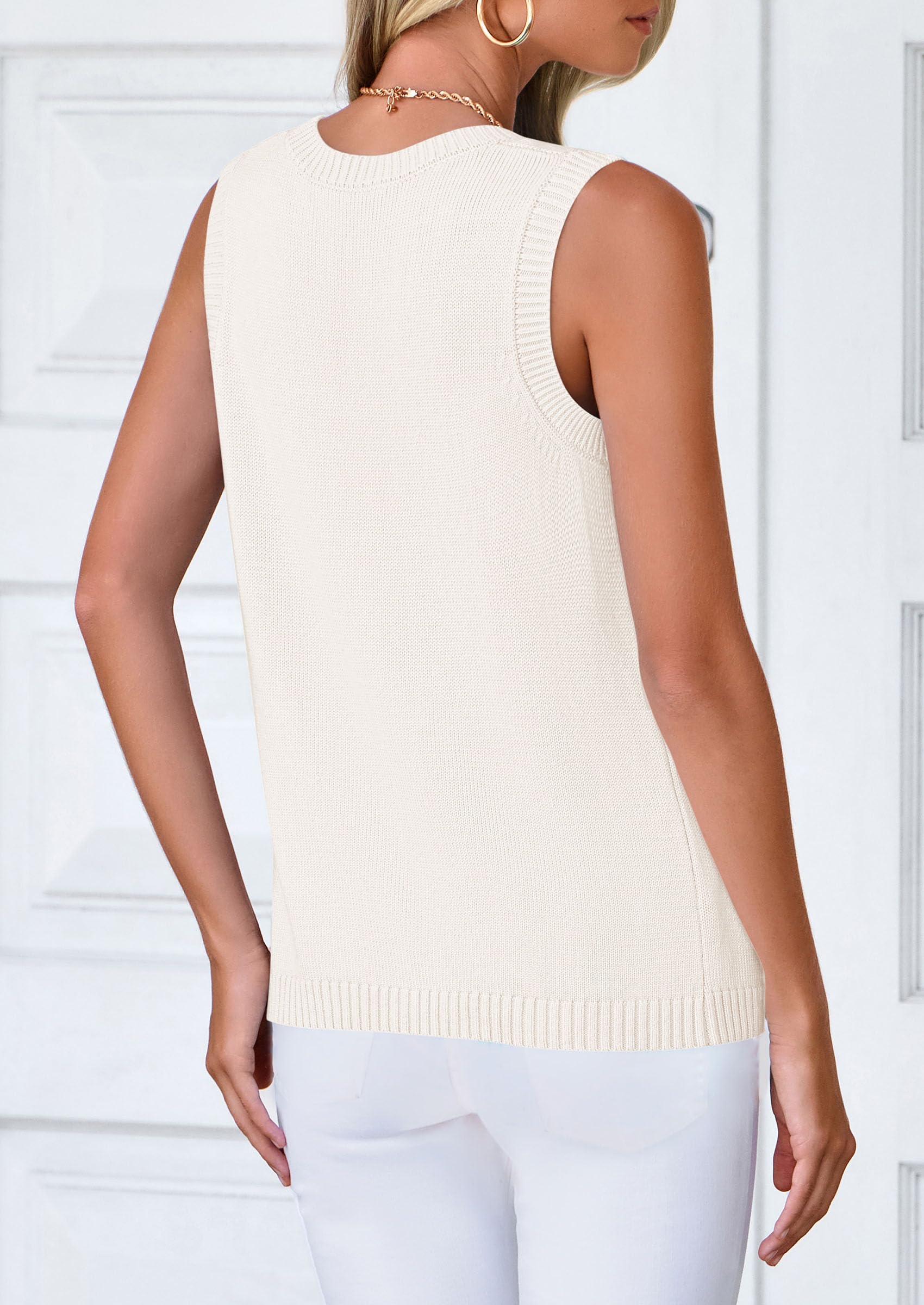 PRETTYGARDEN Sweater Vest Women Spring Summer Casual Lightweight Knit Sleeveless Button Down Tank Tops Trendy Clothes - Image 59