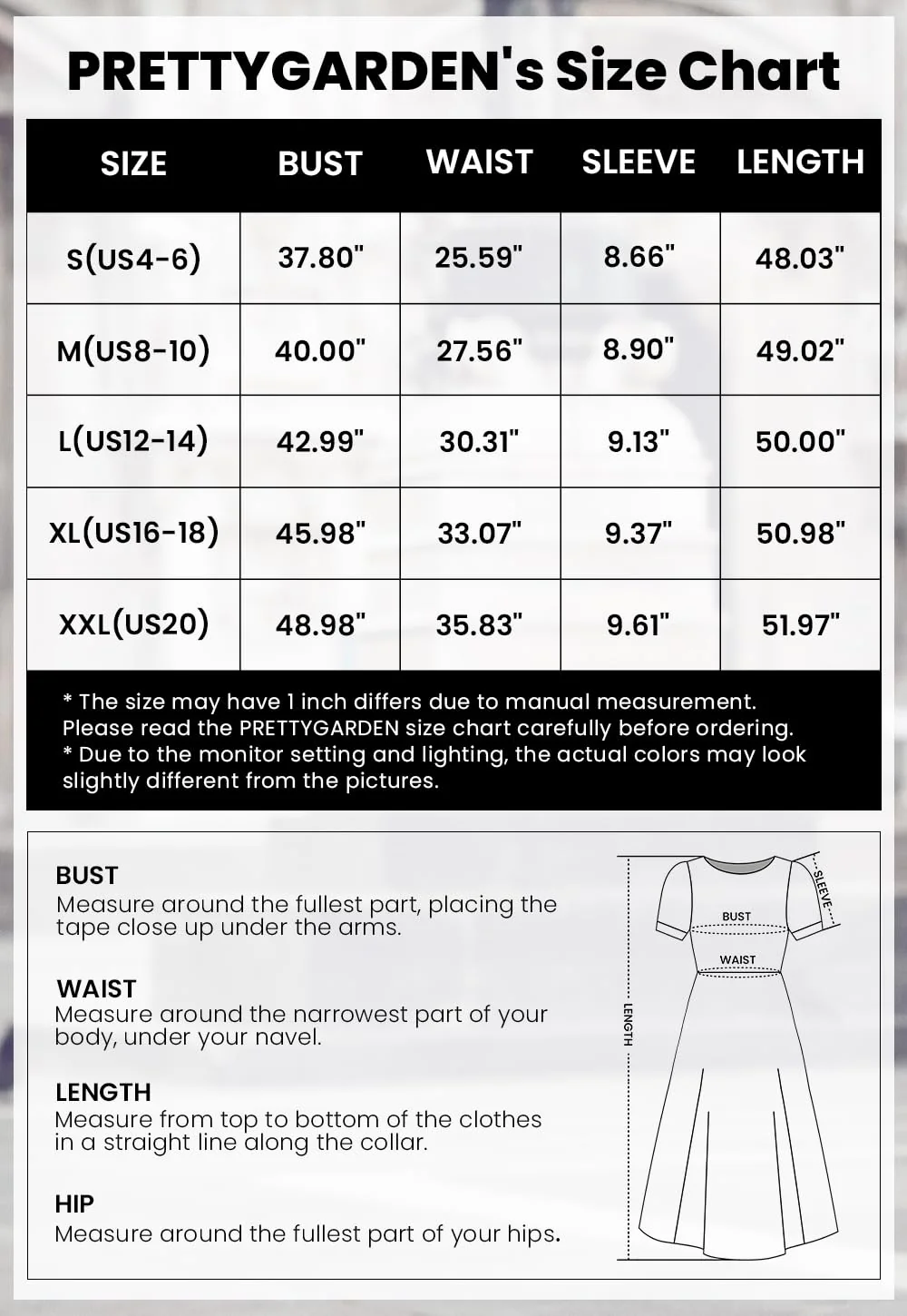 PRETTYGARDEN Womens Midi Dresses Puff Short Sleeve V Neck Swiss Dot Pleated A Line Flowy Long Wedding Guest Dress - Image 7