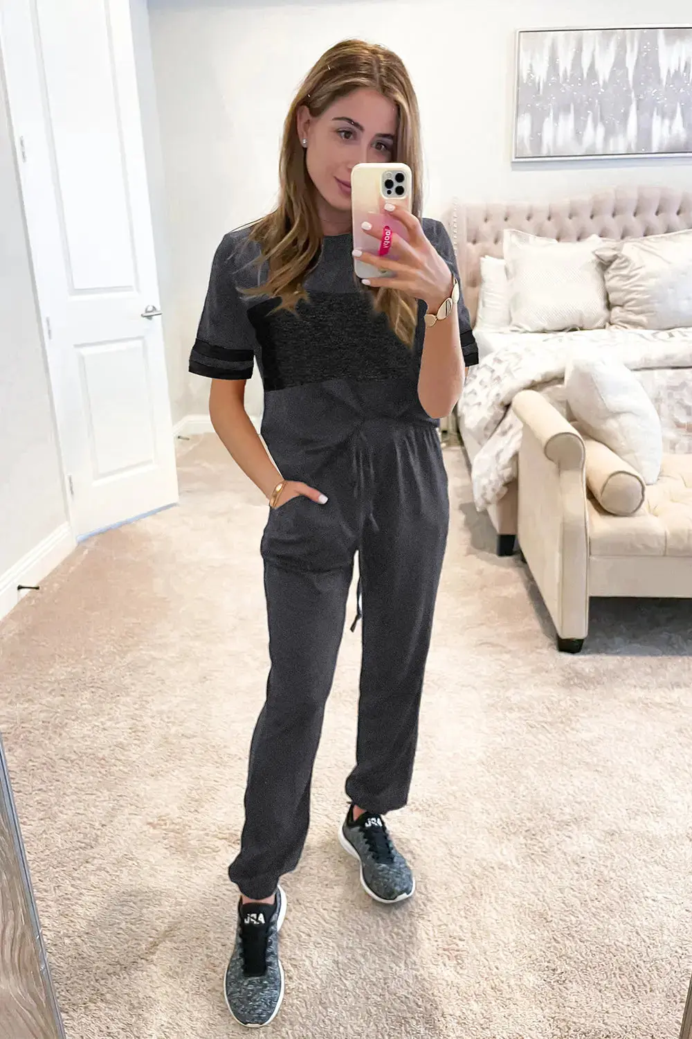 PRETTYGARDEN Women's Two Piece Lounge Sets Spring Summer Jogger Pants Vacation Outfits Travel Airplane Matching Clothes - Image 19