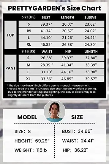 PRETTYGARDEN Women's Color Block 2 Piece Spring Tracksuit Crewneck Long Sleeve Tops Long Sweatpants Outfits Lounge Sets - Image 8