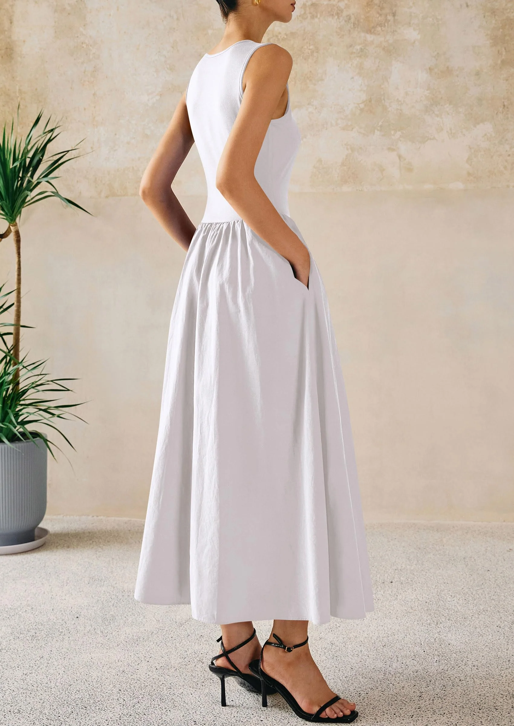 PRETTYGARDEN Women Maxi Dresses Casual Sleeveless Patchwork Knit Tank Dress Flowy Beach Sundress Long Dress - Image 26