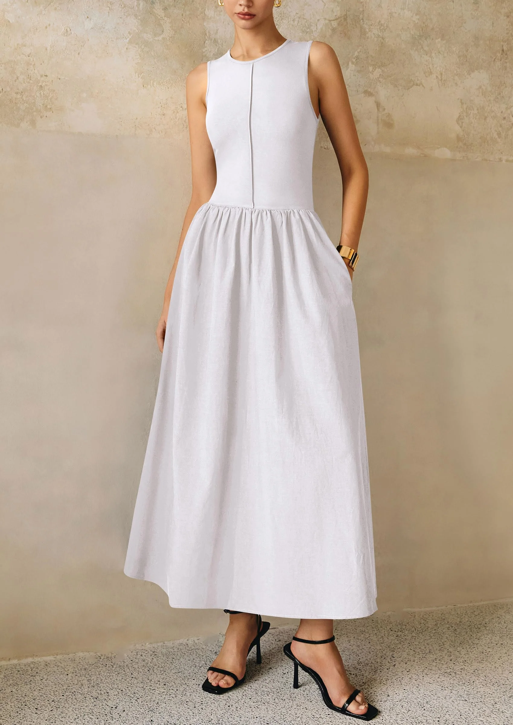 PRETTYGARDEN Women Maxi Dresses Casual Sleeveless Patchwork Knit Tank Dress Flowy Beach Sundress Long Dress - Image 28