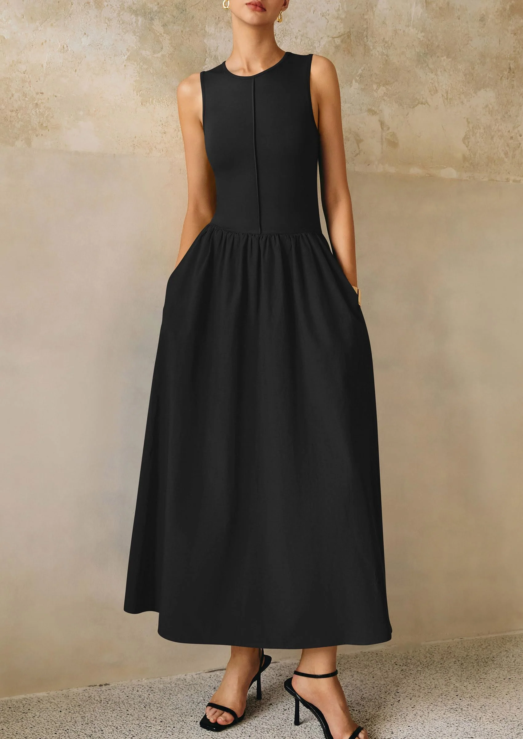 PRETTYGARDEN Women Maxi Dresses Casual Sleeveless Patchwork Knit Tank Dress Flowy Beach Sundress Long Dress - Image 45