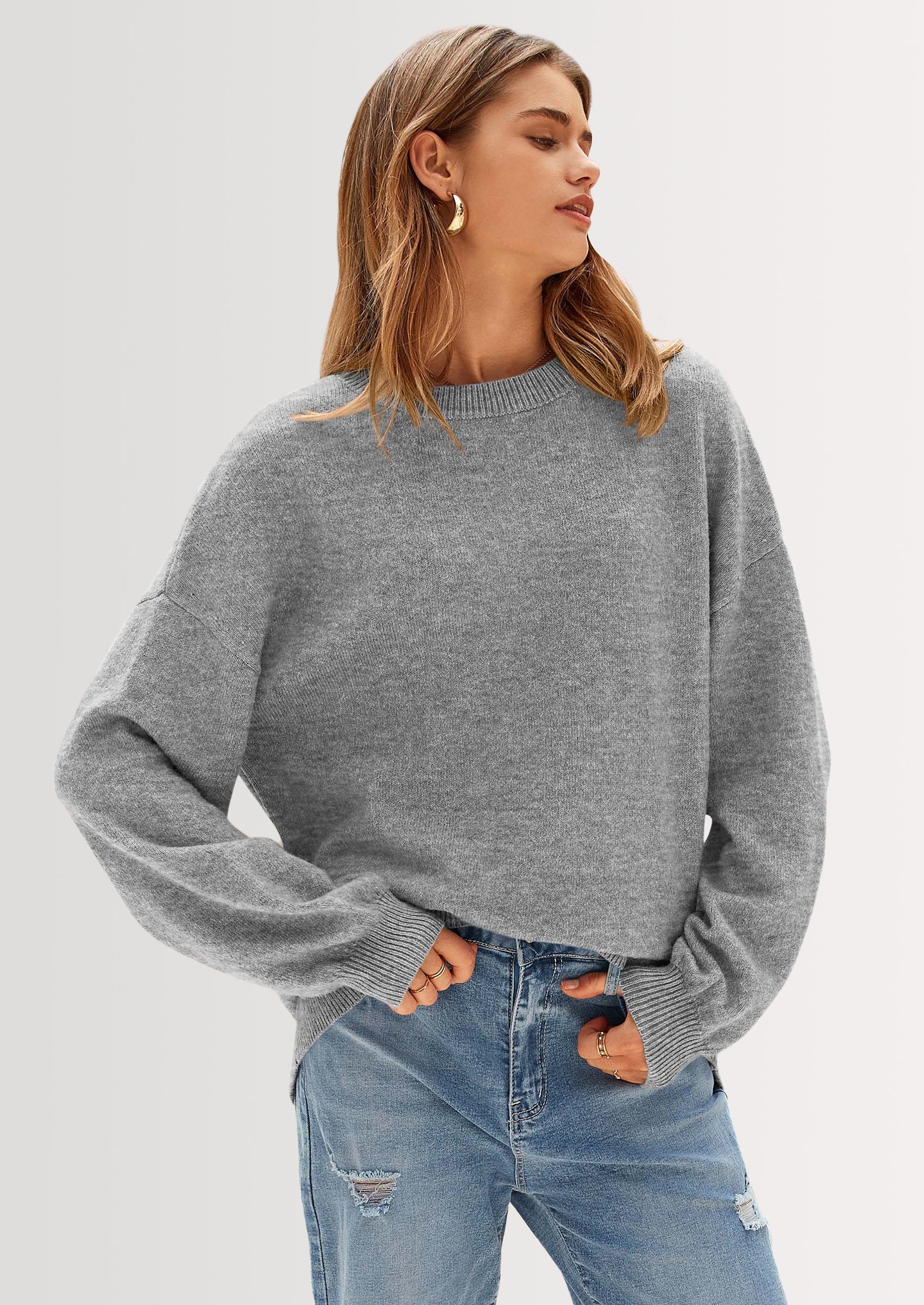 PRETTYGARDEN Women's Fall Sweaters Casual Crew Neck Long Sleeve Pullover Tops Ribbed Knit Loose Fit Winter Clothes - Image 23