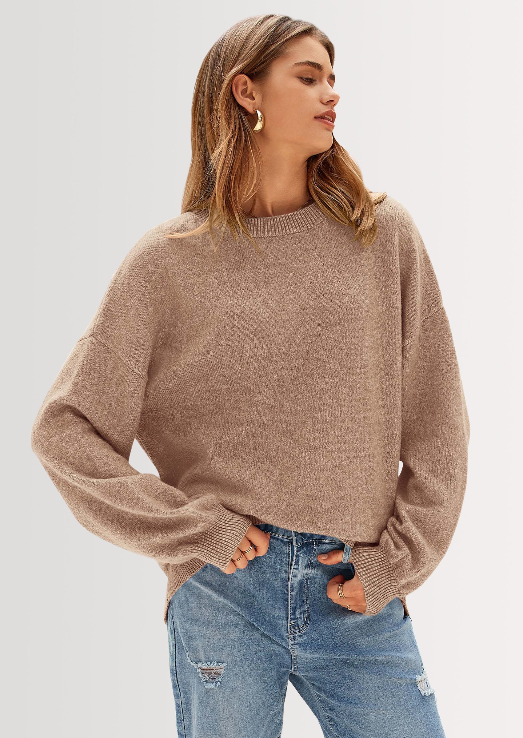 PRETTYGARDEN Women's Fall Sweaters Casual Crew Neck Long Sleeve Pullover Tops Ribbed Knit Loose Fit Winter Clothes - Image 30