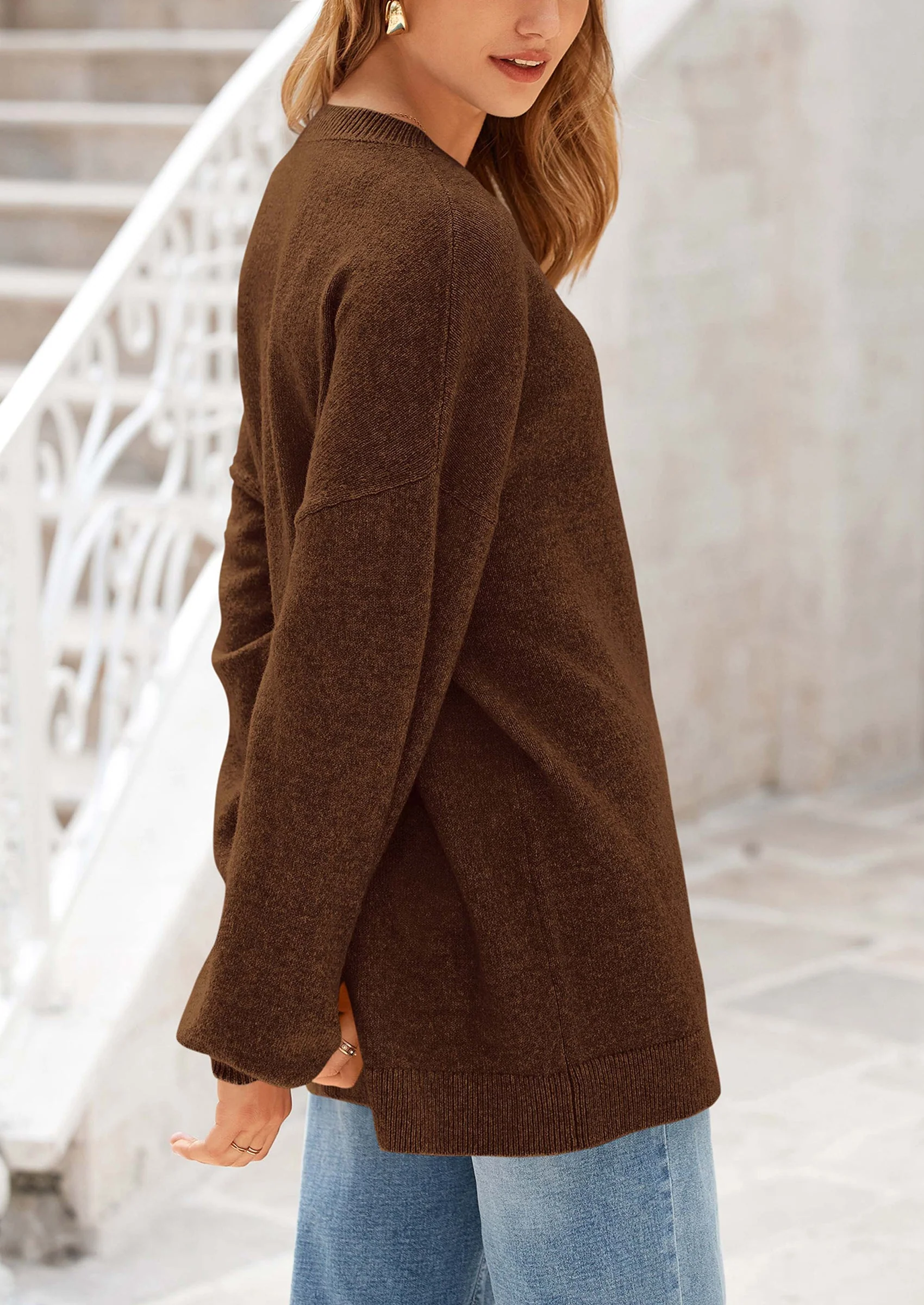 PRETTYGARDEN Women's Fall Sweaters Casual Crew Neck Long Sleeve Pullover Tops Ribbed Knit Loose Fit Winter Clothes - Image 52