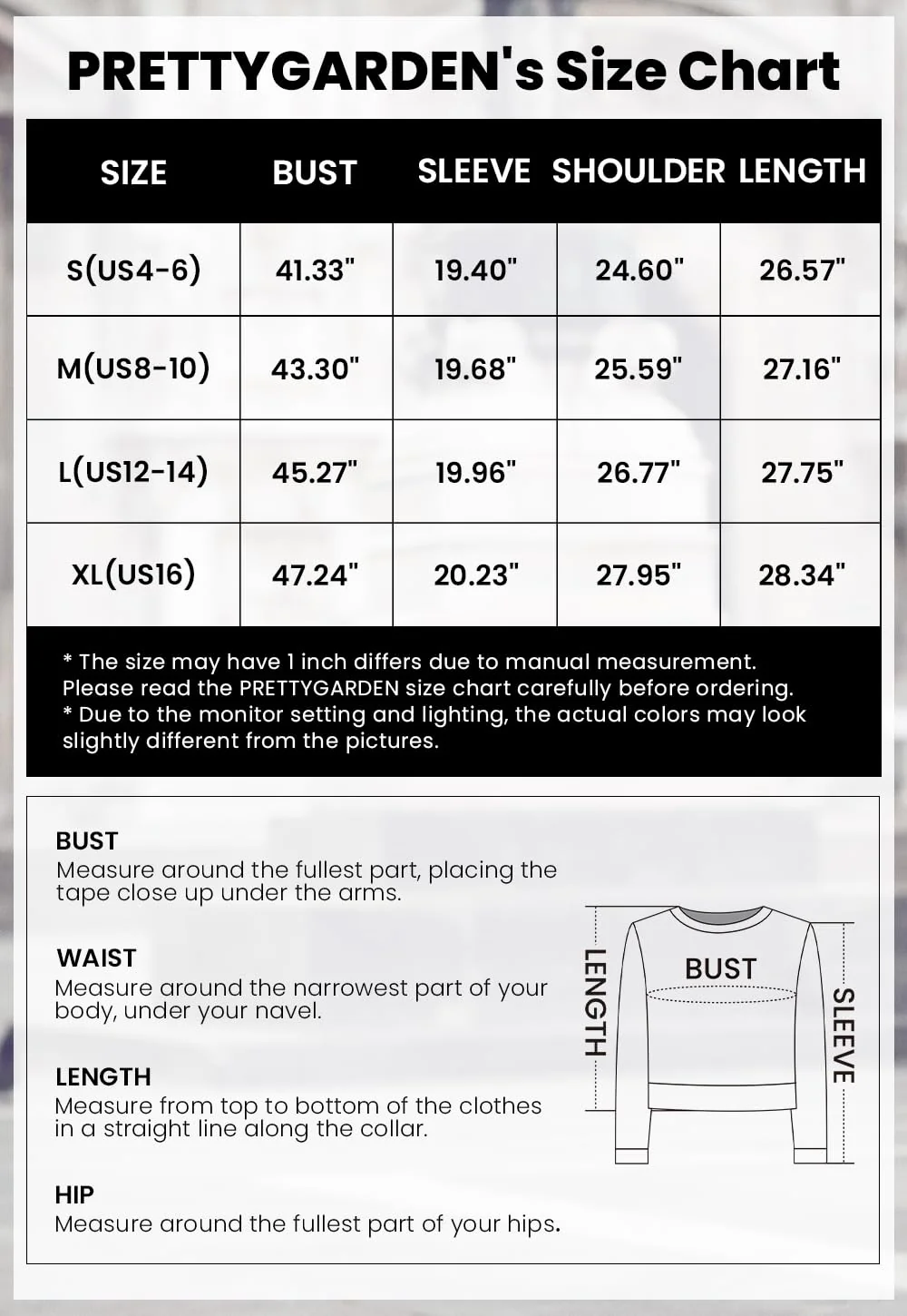 PRETTYGARDEN Women's Fall Sweaters Casual Crew Neck Long Sleeve Pullover Tops Ribbed Knit Loose Fit Winter Clothes - Image 8