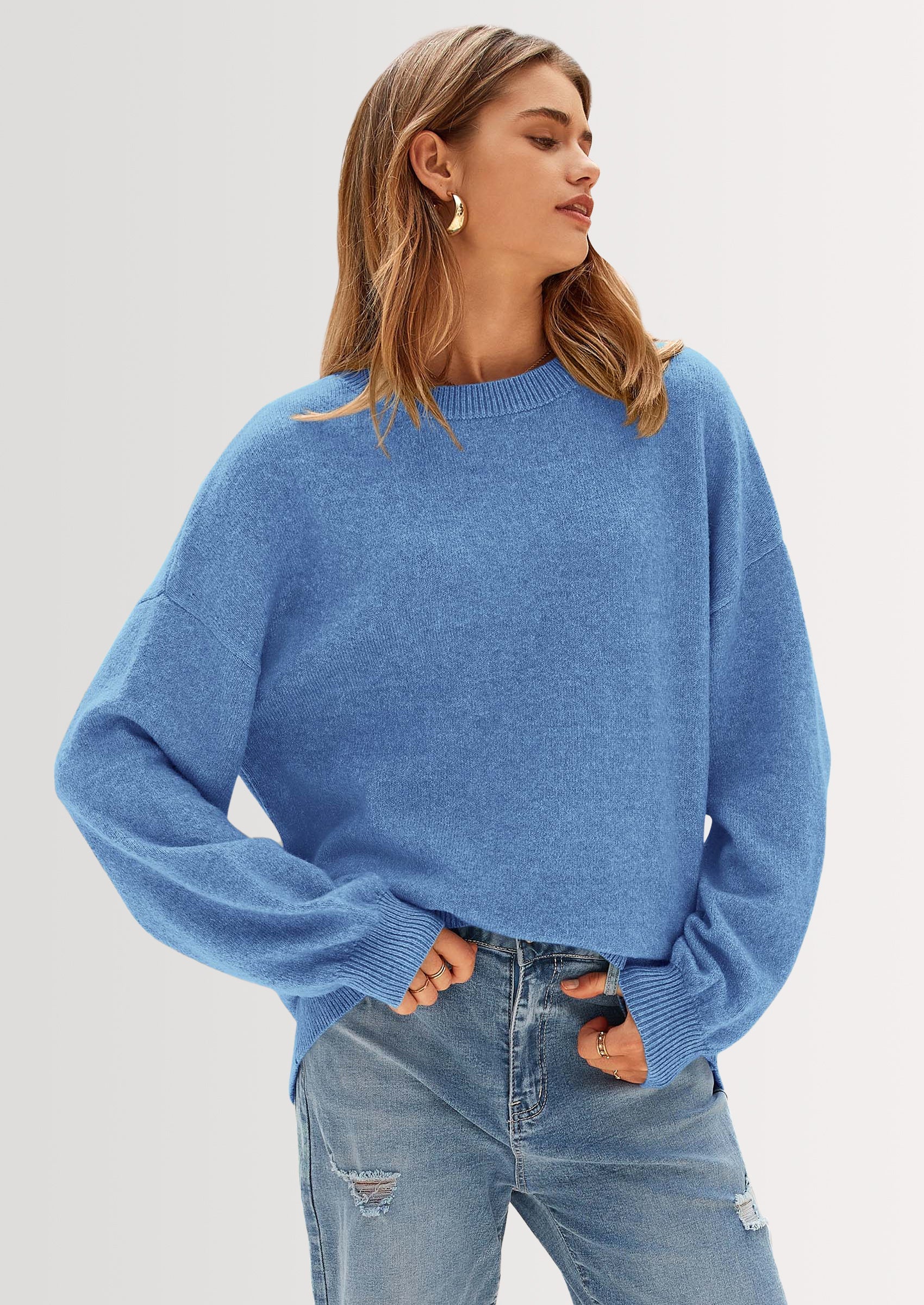 PRETTYGARDEN Women's Fall Sweaters Casual Crew Neck Long Sleeve Pullover Tops Ribbed Knit Loose Fit Winter Clothes - Image 9