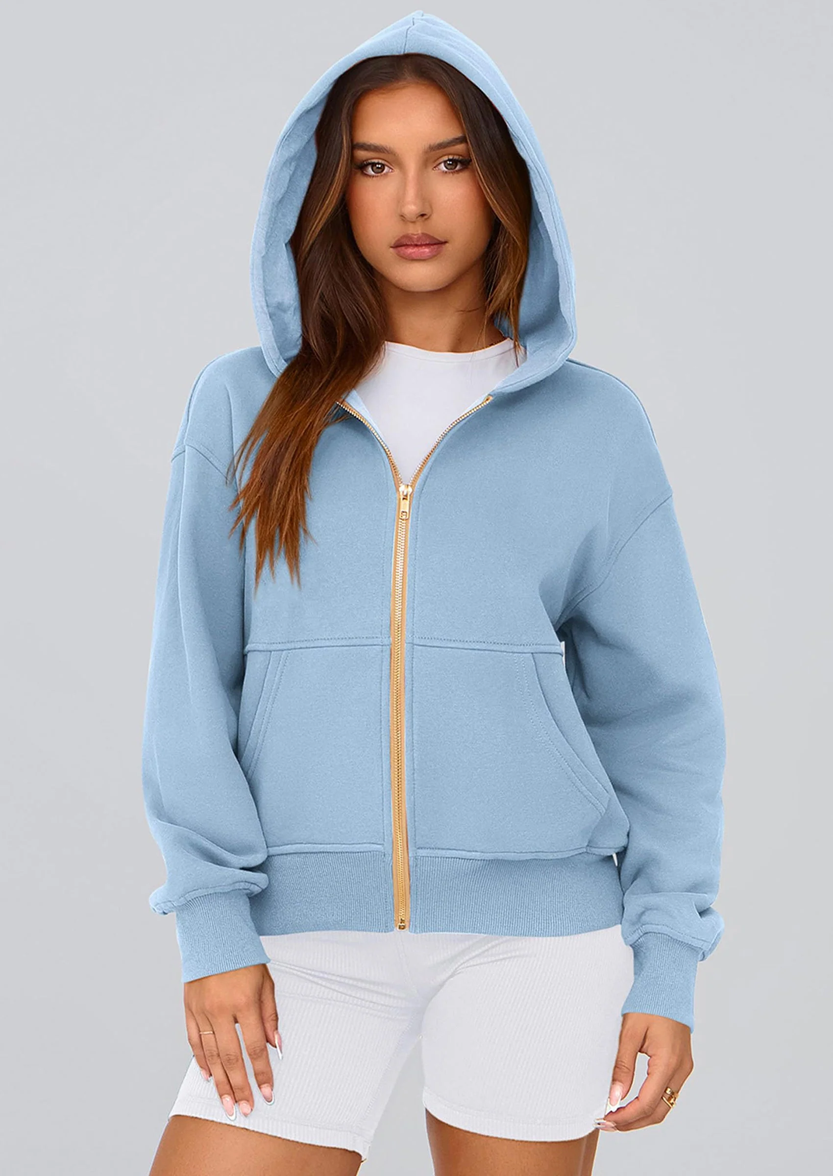 PRETTYGARDEN Hoodies For Women Sweatshirt Zip Up Hoodie Fall Fashion Trendy Long Sleeve Jackets Winter Clothing Outfits - Image 101