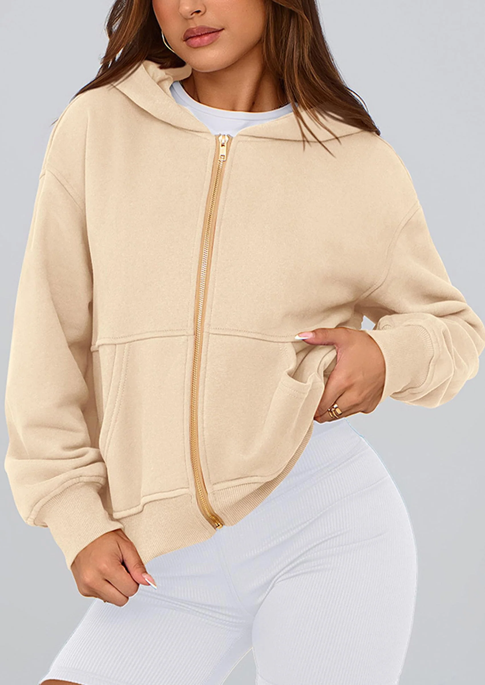 PRETTYGARDEN Hoodies For Women Sweatshirt Zip Up Hoodie Fall Fashion Trendy Long Sleeve Jackets Winter Clothing Outfits - Image 109
