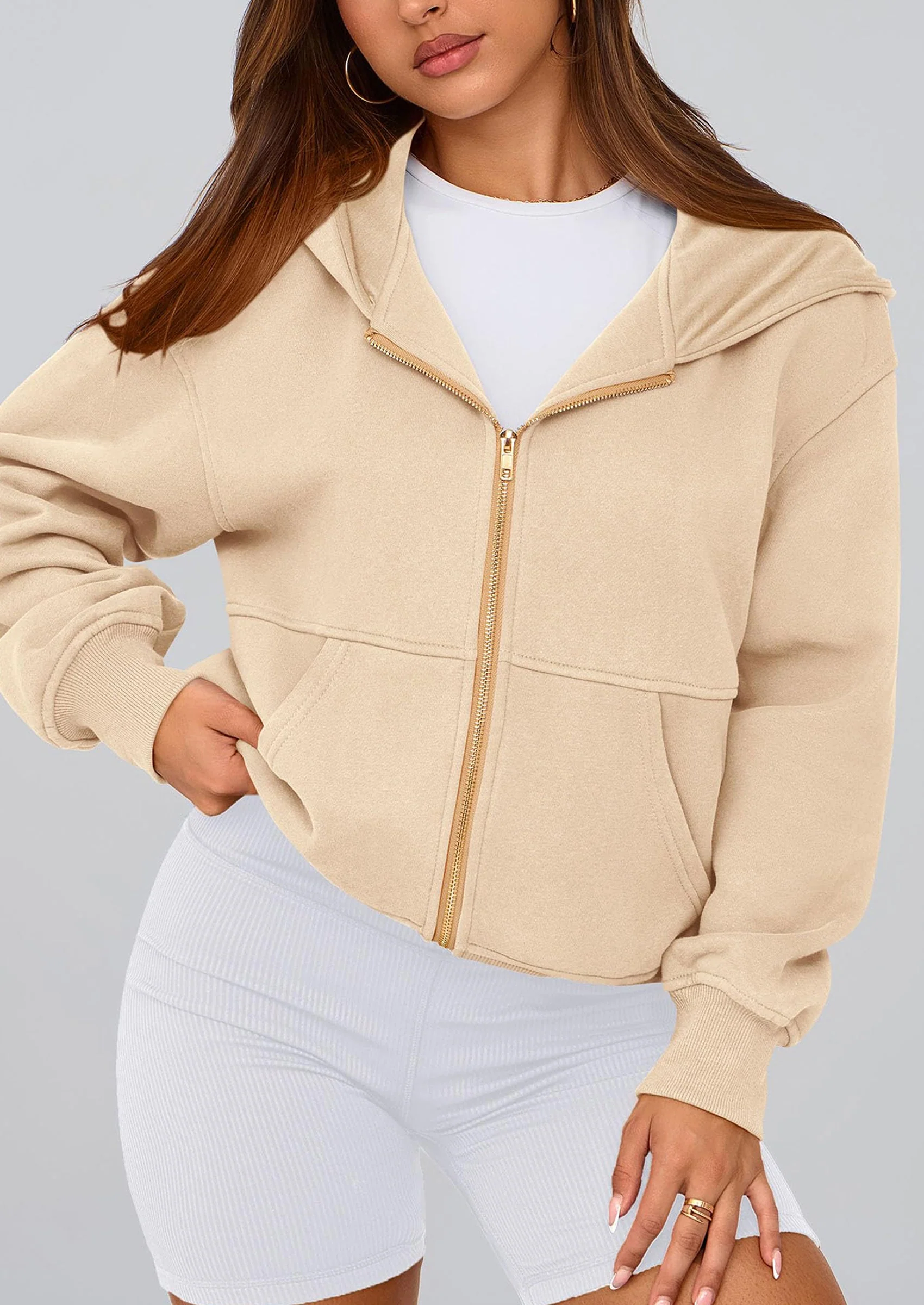 PRETTYGARDEN Hoodies For Women Sweatshirt Zip Up Hoodie Fall Fashion Trendy Long Sleeve Jackets Winter Clothing Outfits - Image 111