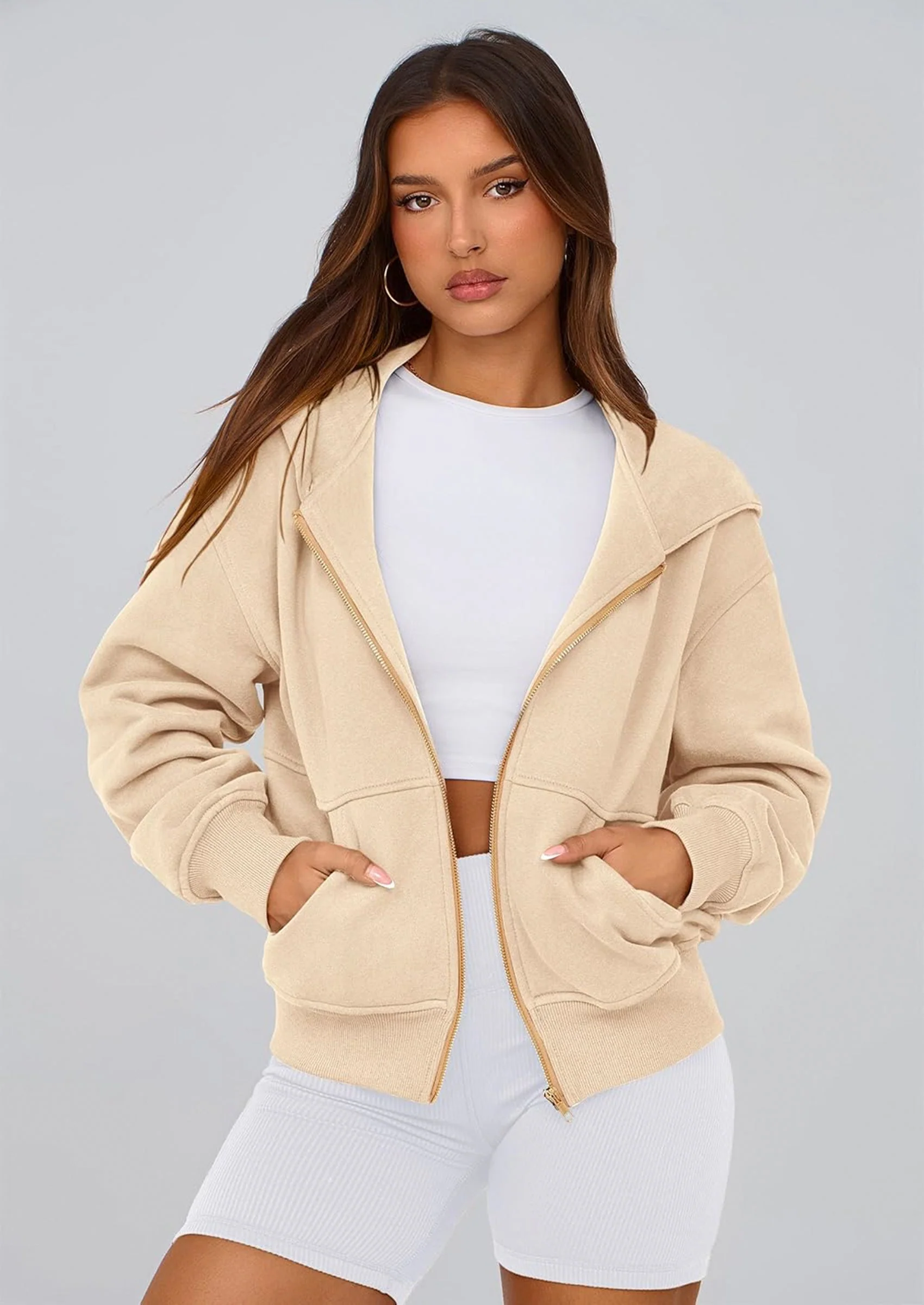 PRETTYGARDEN Hoodies For Women Sweatshirt Zip Up Hoodie Fall Fashion Trendy Long Sleeve Jackets Winter Clothing Outfits - Image 112