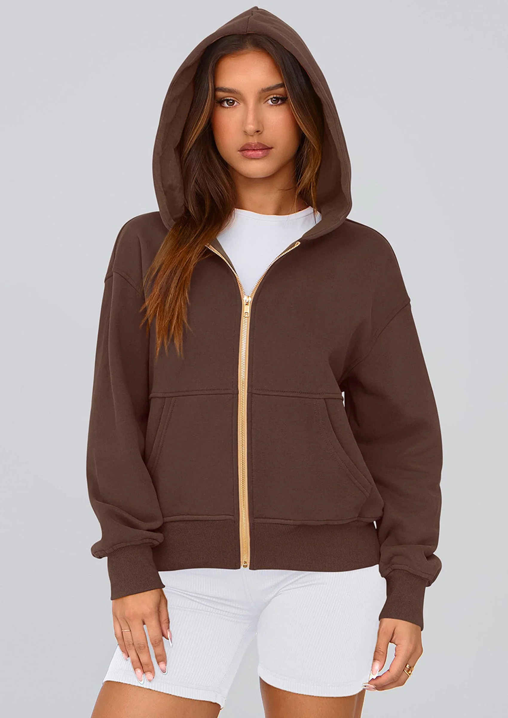 PRETTYGARDEN Hoodies For Women Sweatshirt Zip Up Hoodie Fall Fashion Trendy Long Sleeve Jackets Winter Clothing Outfits - Image 120