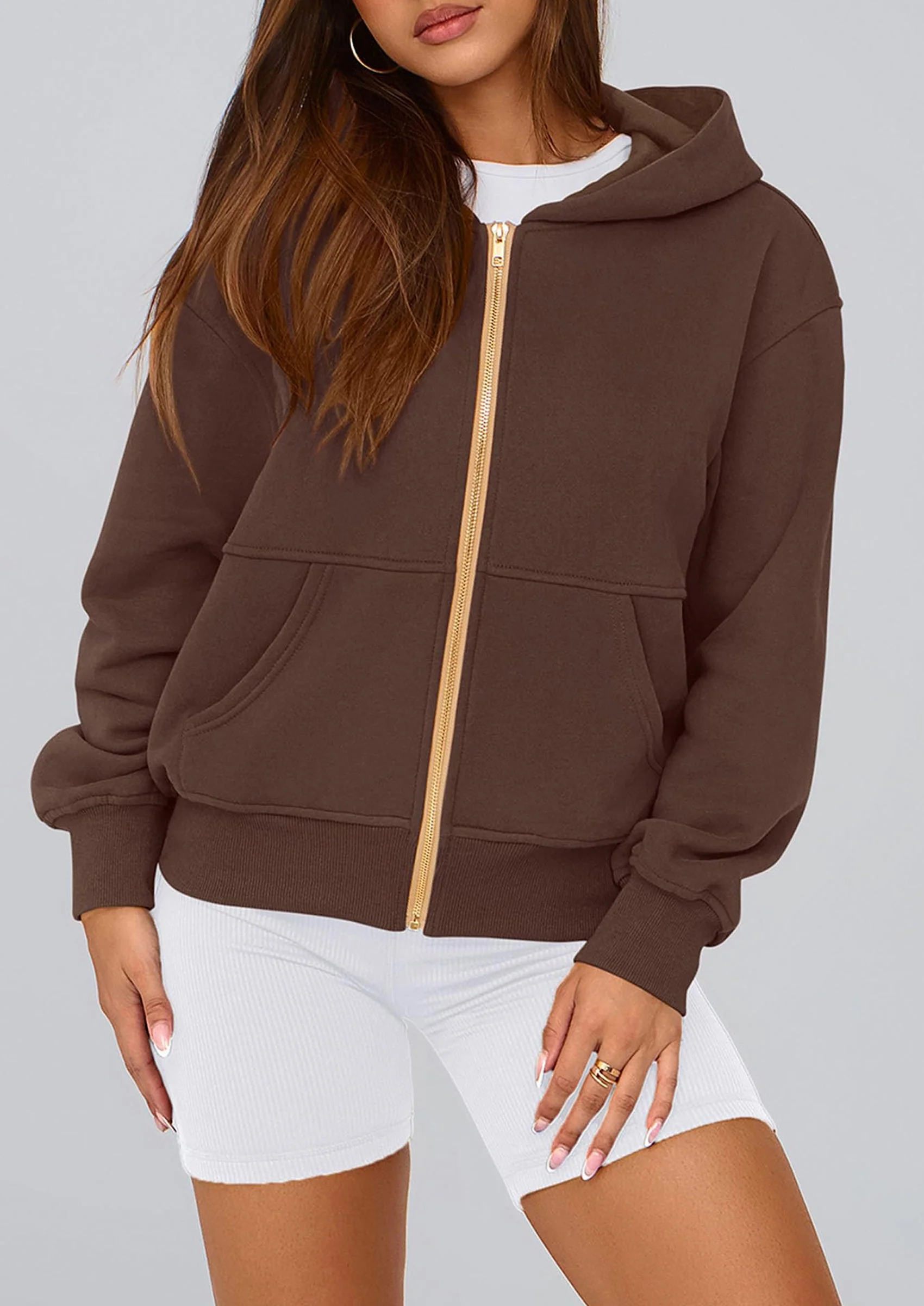 PRETTYGARDEN Hoodies For Women Sweatshirt Zip Up Hoodie Fall Fashion Trendy Long Sleeve Jackets Winter Clothing Outfits - Image 122