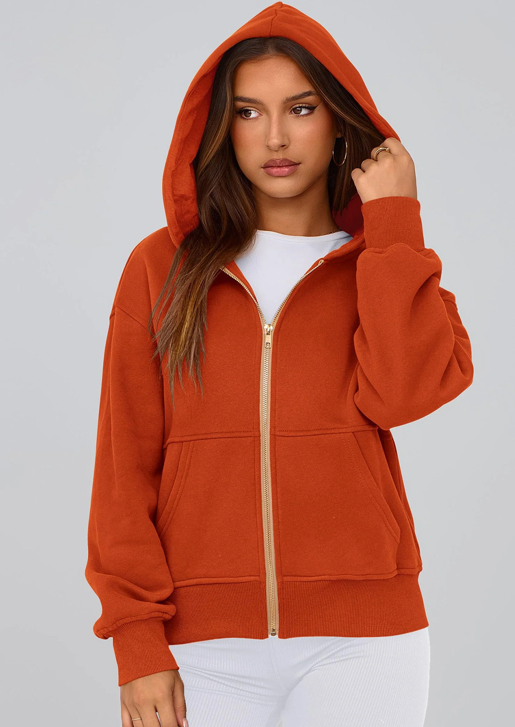 PRETTYGARDEN Hoodies For Women Sweatshirt Zip Up Hoodie Fall Fashion Trendy Long Sleeve Jackets Winter Clothing Outfits - Image 128