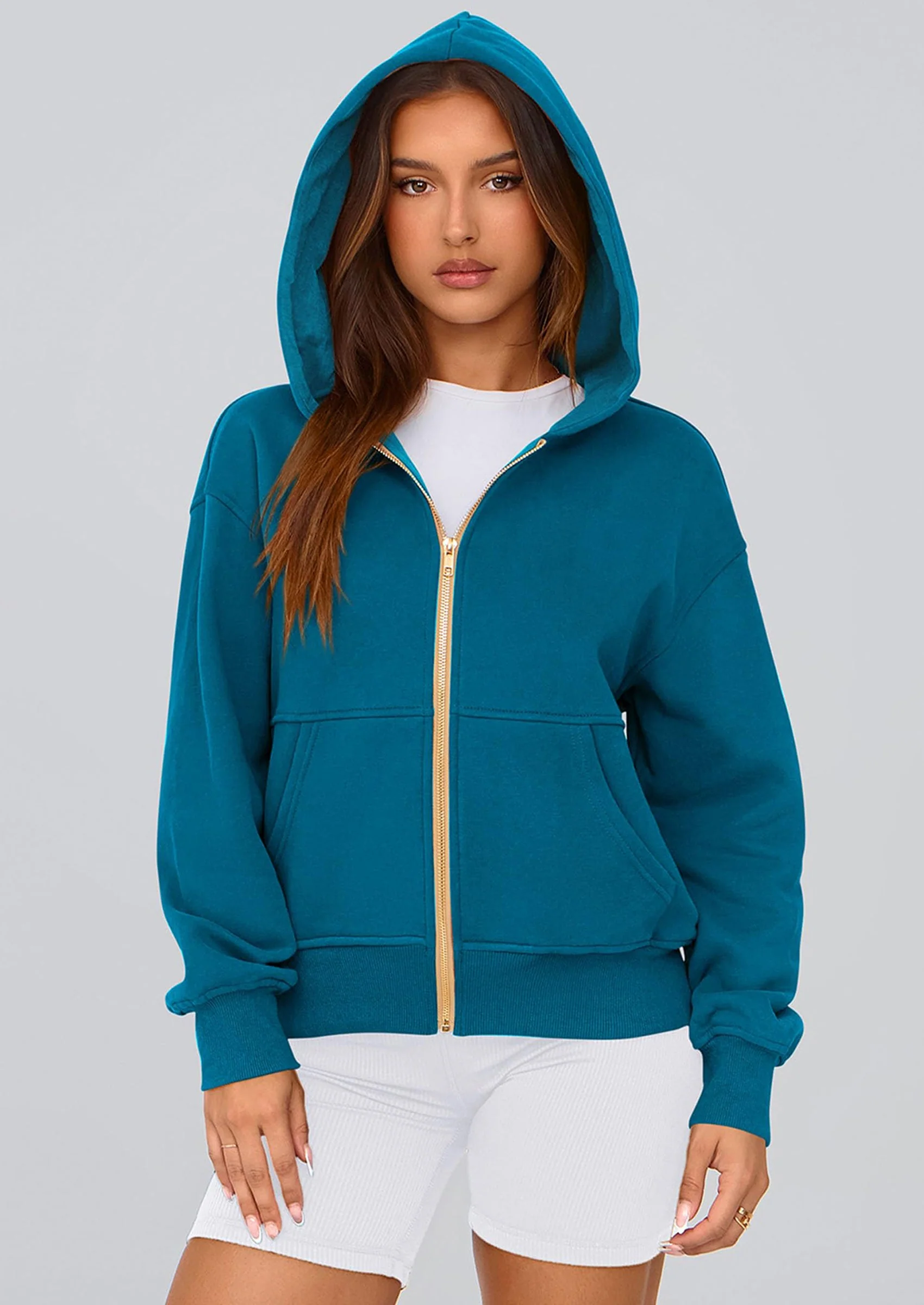 PRETTYGARDEN Hoodies For Women Sweatshirt Zip Up Hoodie Fall Fashion Trendy Long Sleeve Jackets Winter Clothing Outfits - Image 142