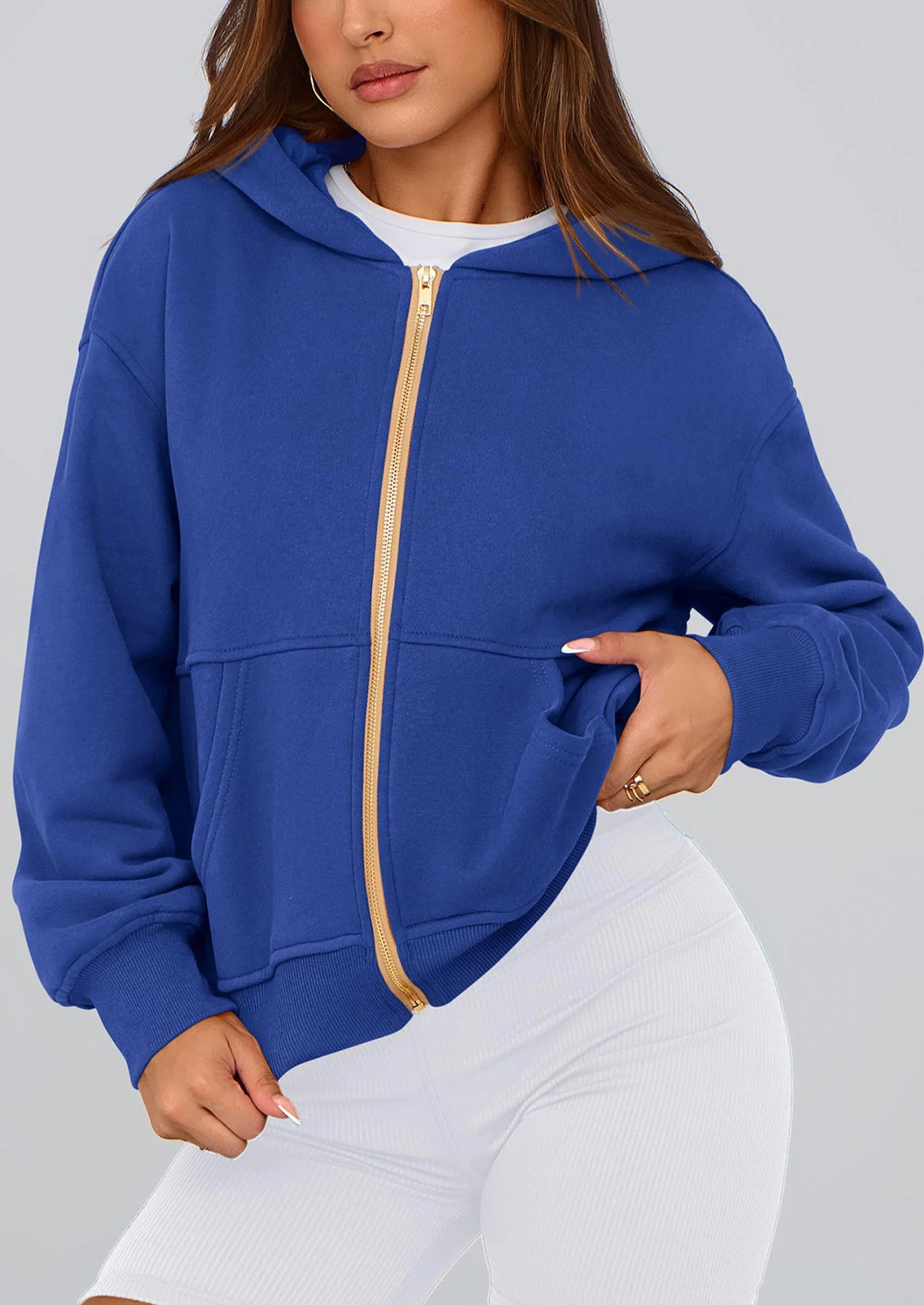 PRETTYGARDEN Hoodies For Women Sweatshirt Zip Up Hoodie Fall Fashion Trendy Long Sleeve Jackets Winter Clothing Outfits - Image 173