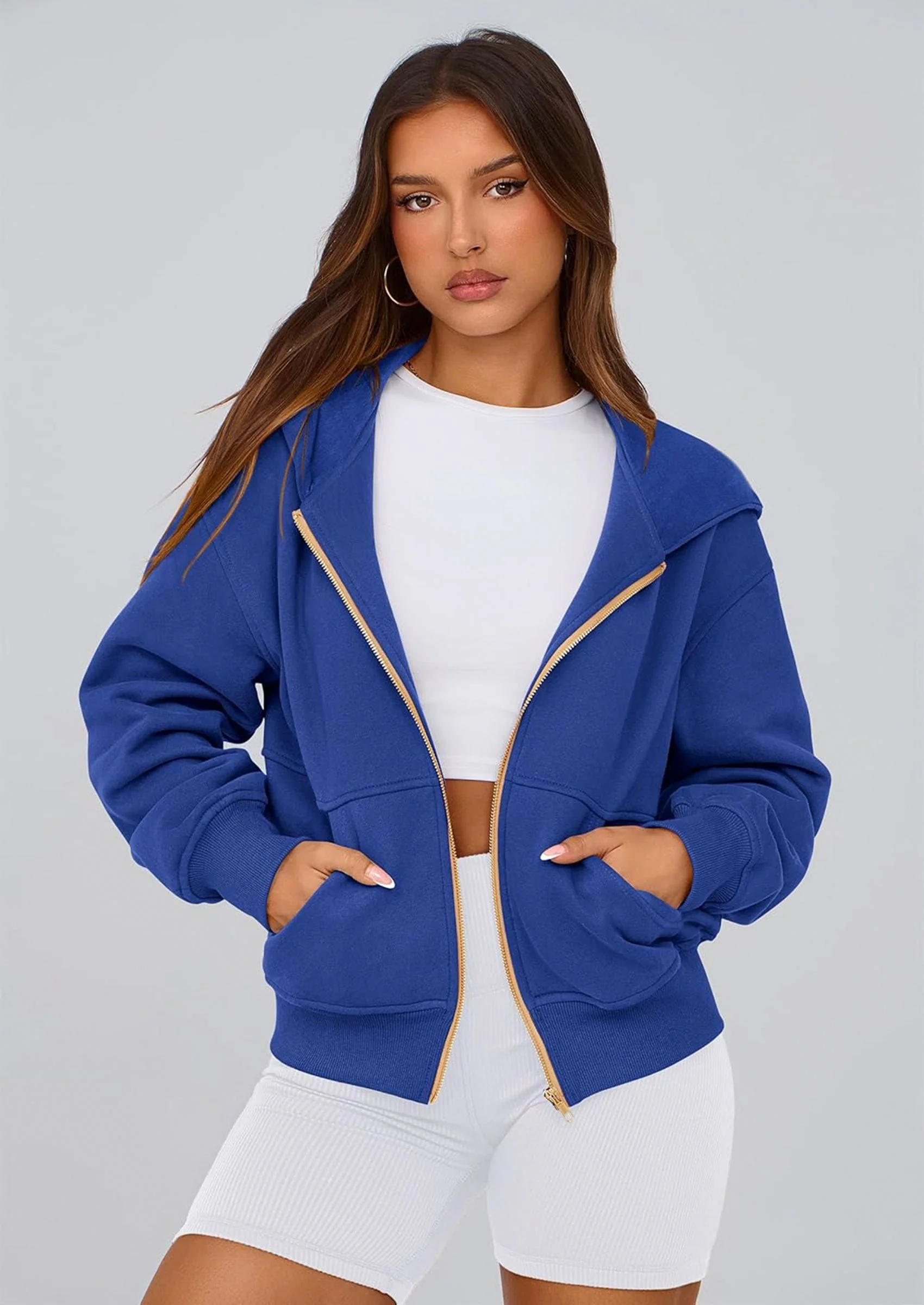 PRETTYGARDEN Hoodies For Women Sweatshirt Zip Up Hoodie Fall Fashion Trendy Long Sleeve Jackets Winter Clothing Outfits - Image 174