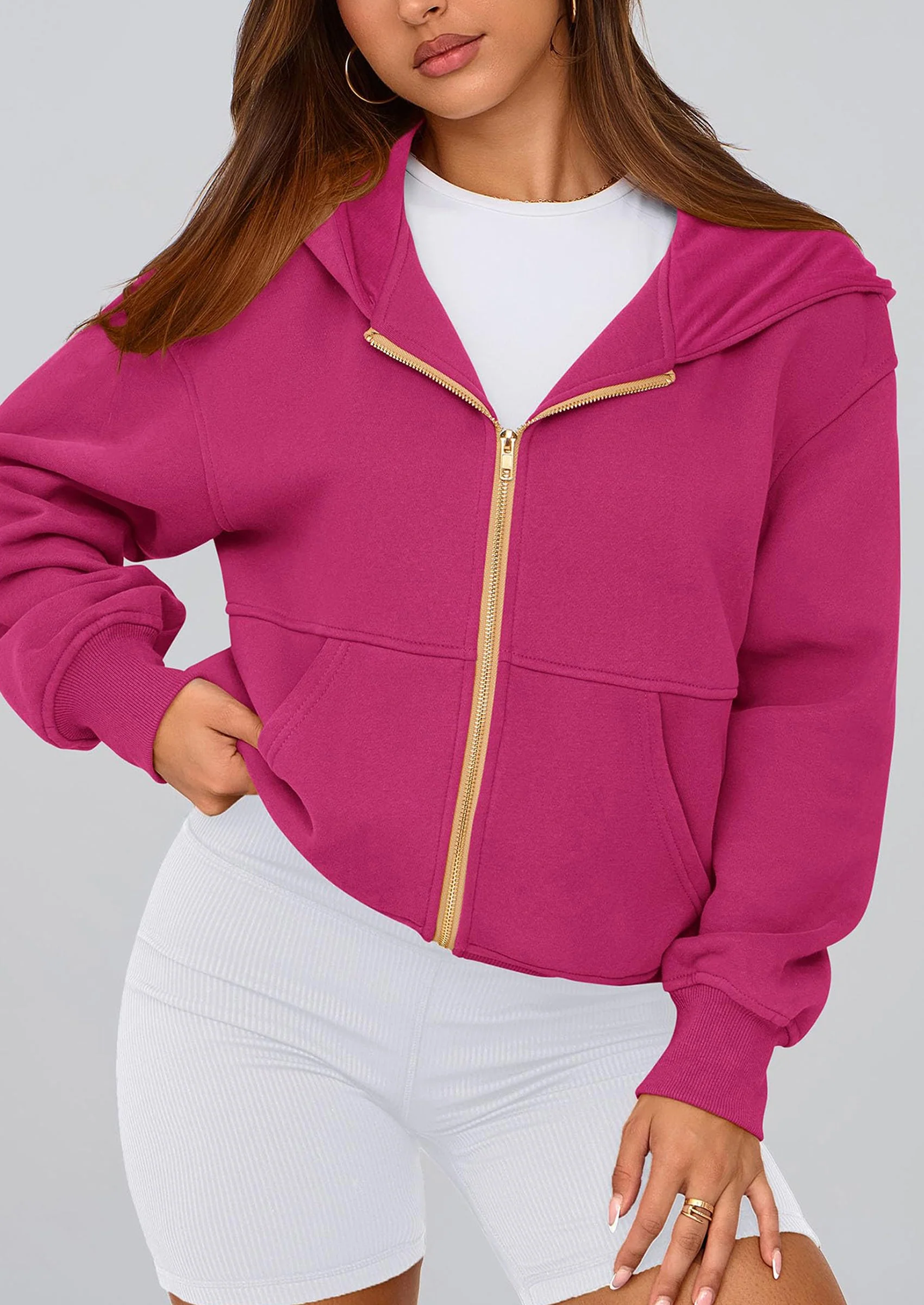 PRETTYGARDEN Hoodies For Women Sweatshirt Zip Up Hoodie Fall Fashion Trendy Long Sleeve Jackets Winter Clothing Outfits - Image 180