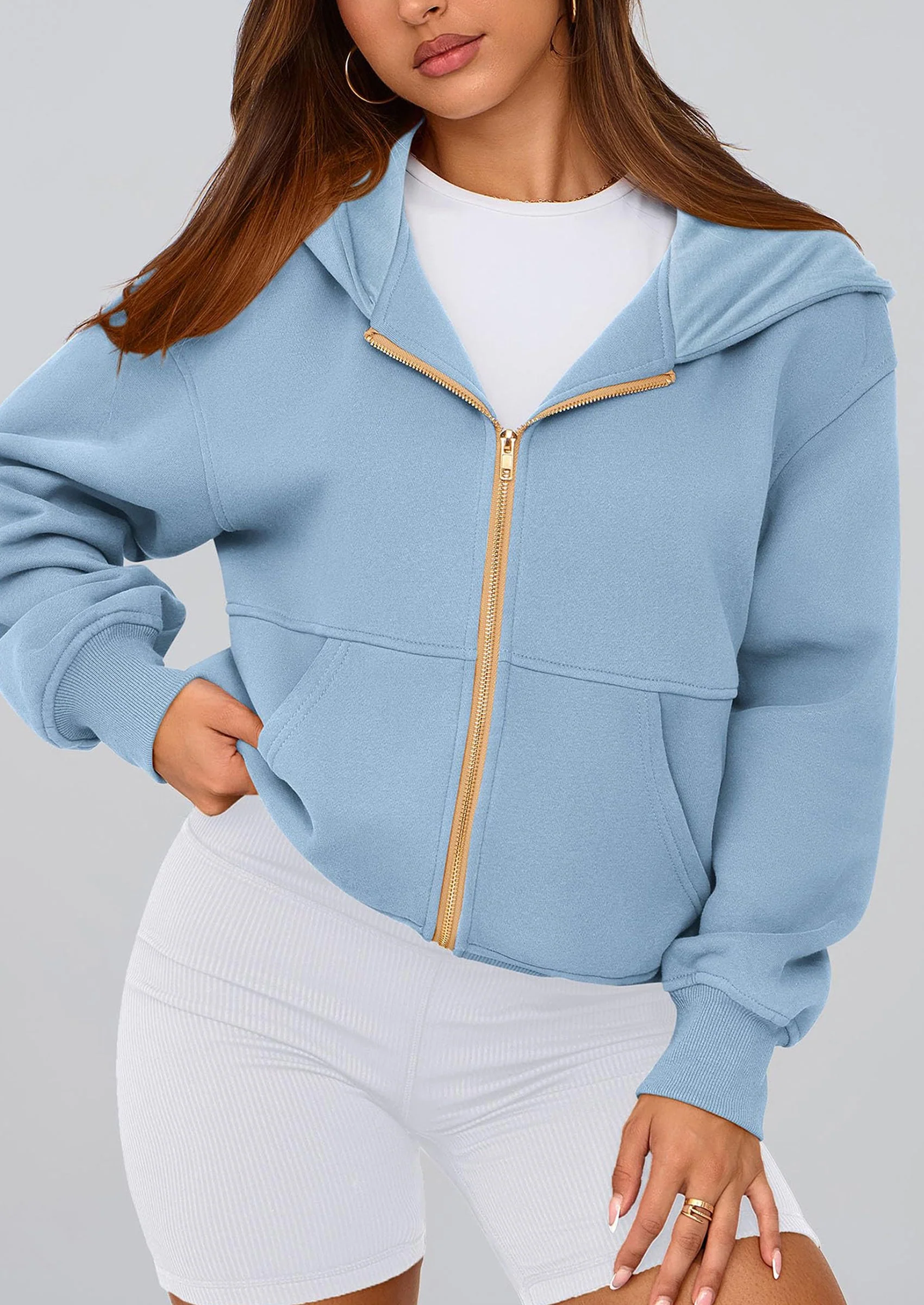 PRETTYGARDEN Hoodies For Women Sweatshirt Zip Up Hoodie Fall Fashion Trendy Long Sleeve Jackets Winter Clothing Outfits - Image 187