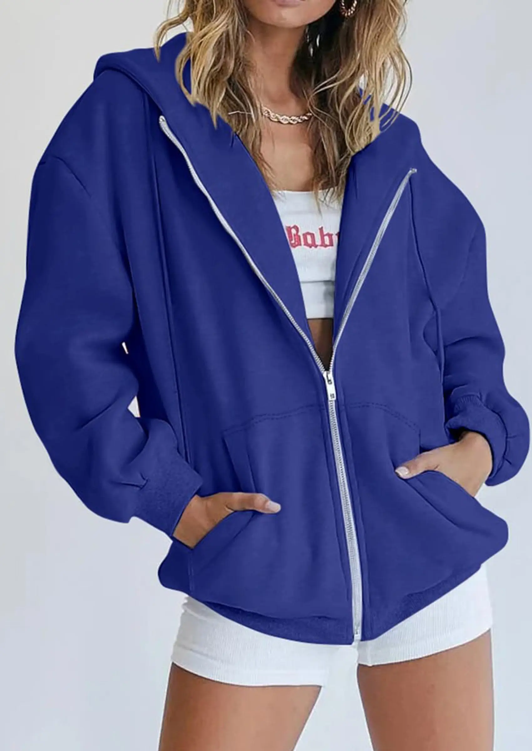 PRETTYGARDEN Women's Zip Up Y2K Hoodies Casual Long Sleeve Sweatshirts Fall Spring Track Jackets with Pockets - Image 104