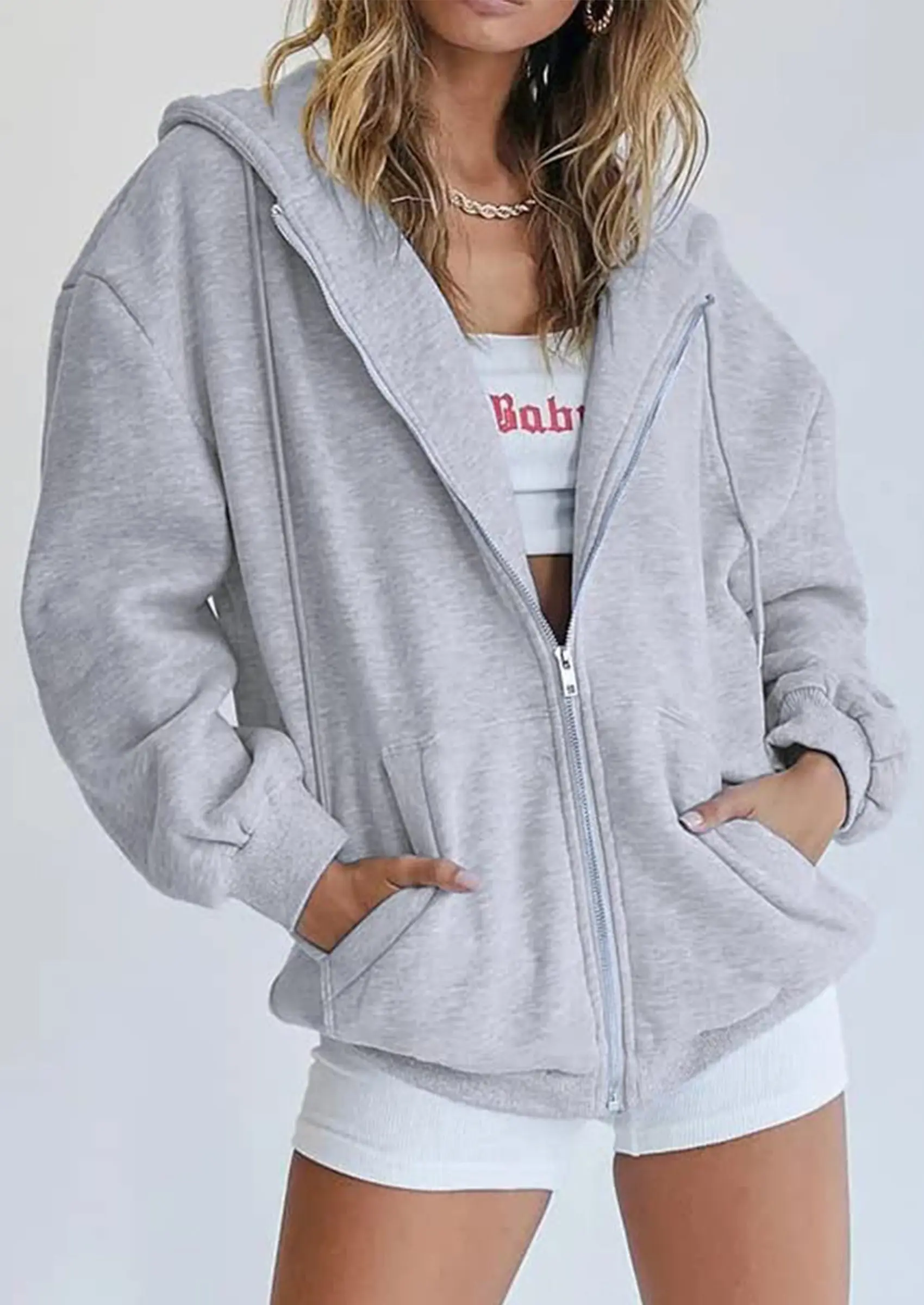 PRETTYGARDEN Women's Zip Up Y2K Hoodies Casual Long Sleeve Sweatshirts Fall Spring Track Jackets with Pockets - Image 19