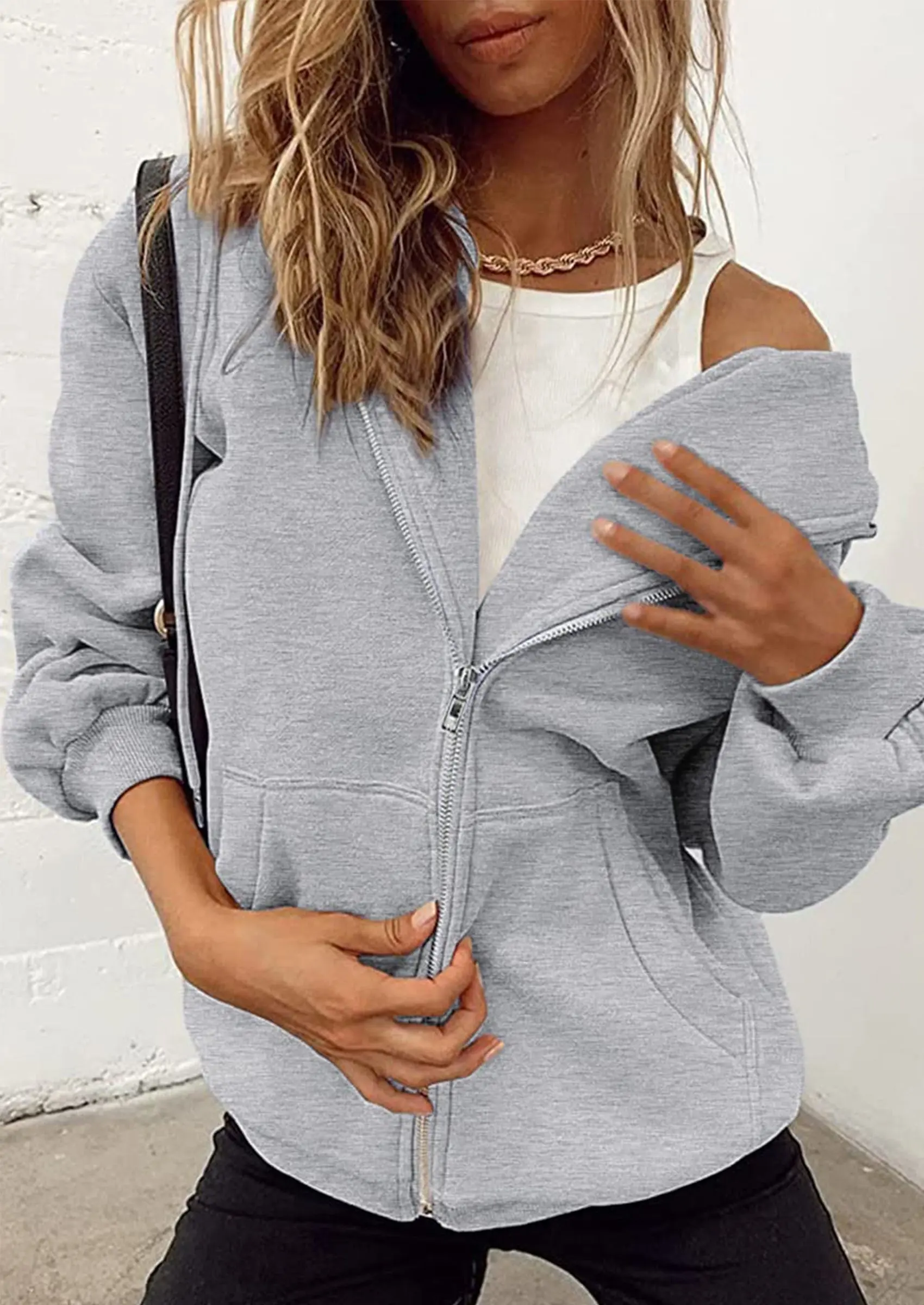 PRETTYGARDEN Women's Zip Up Y2K Hoodies Casual Long Sleeve Sweatshirts Fall Spring Track Jackets with Pockets - Image 20