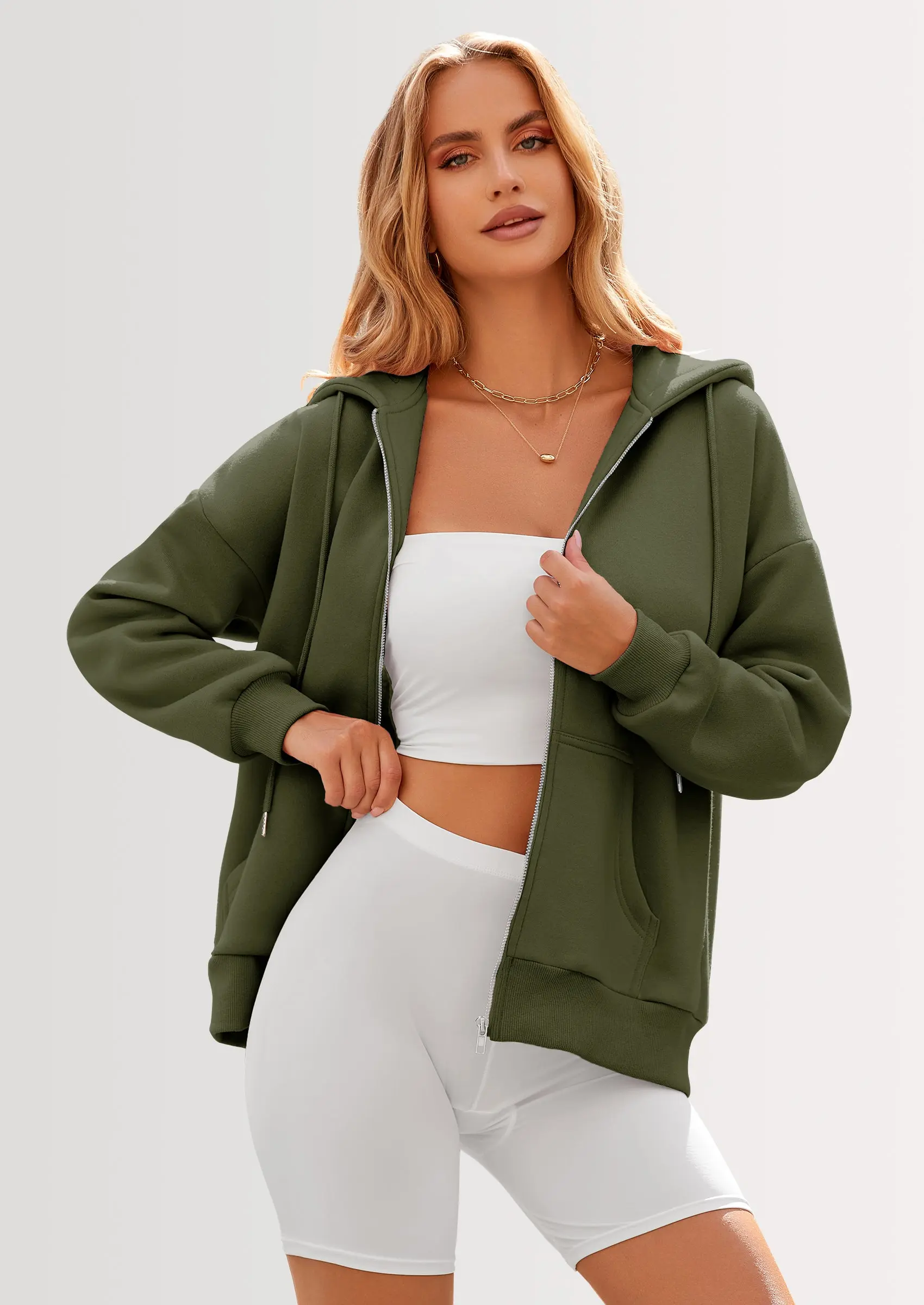 PRETTYGARDEN Women's Zip Up Y2K Hoodies Casual Long Sleeve Sweatshirts Fall Spring Track Jackets with Pockets - Image 27