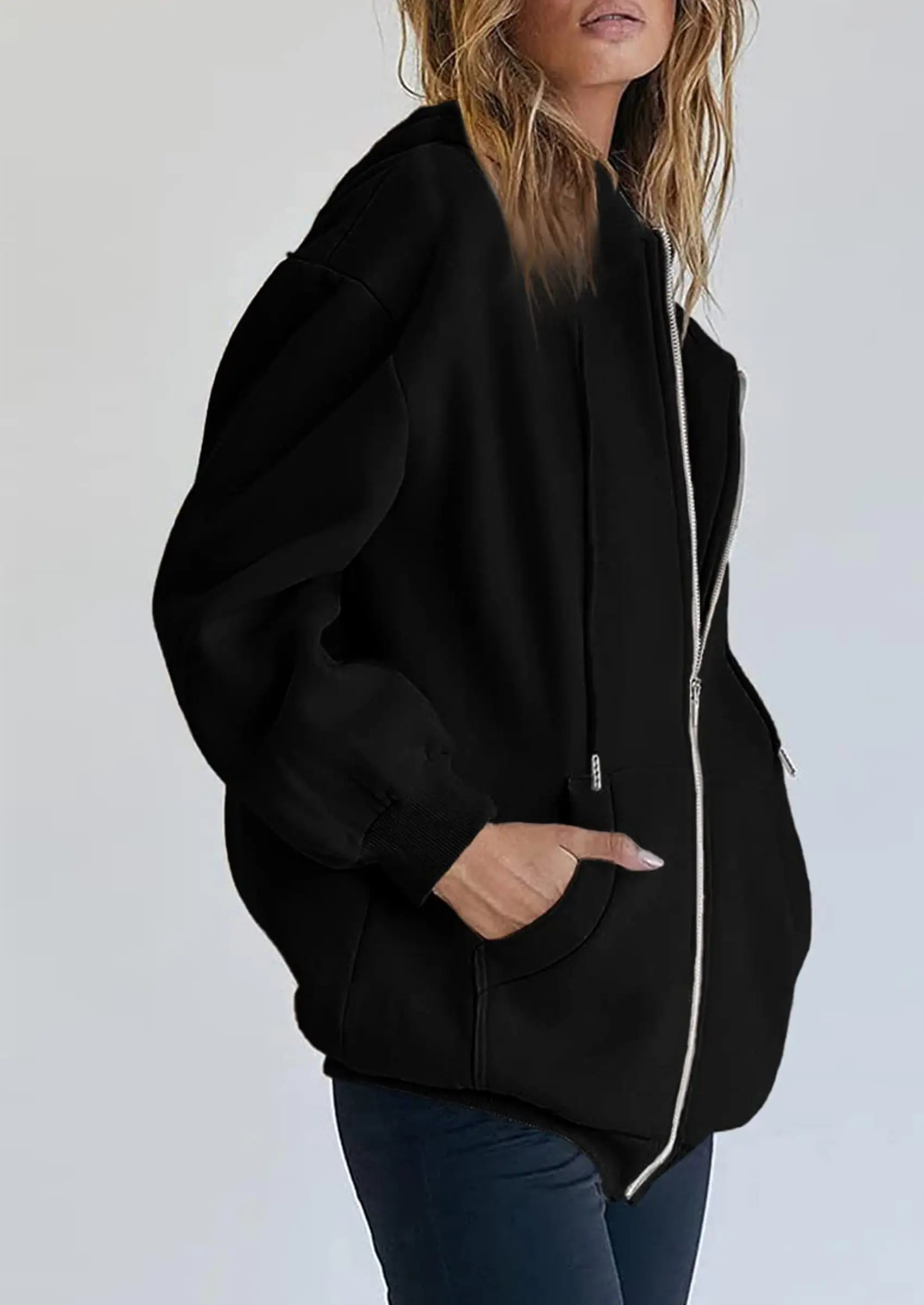 PRETTYGARDEN Women's Zip Up Y2K Hoodies Casual Long Sleeve Sweatshirts Fall Spring Track Jackets with Pockets - Image 36