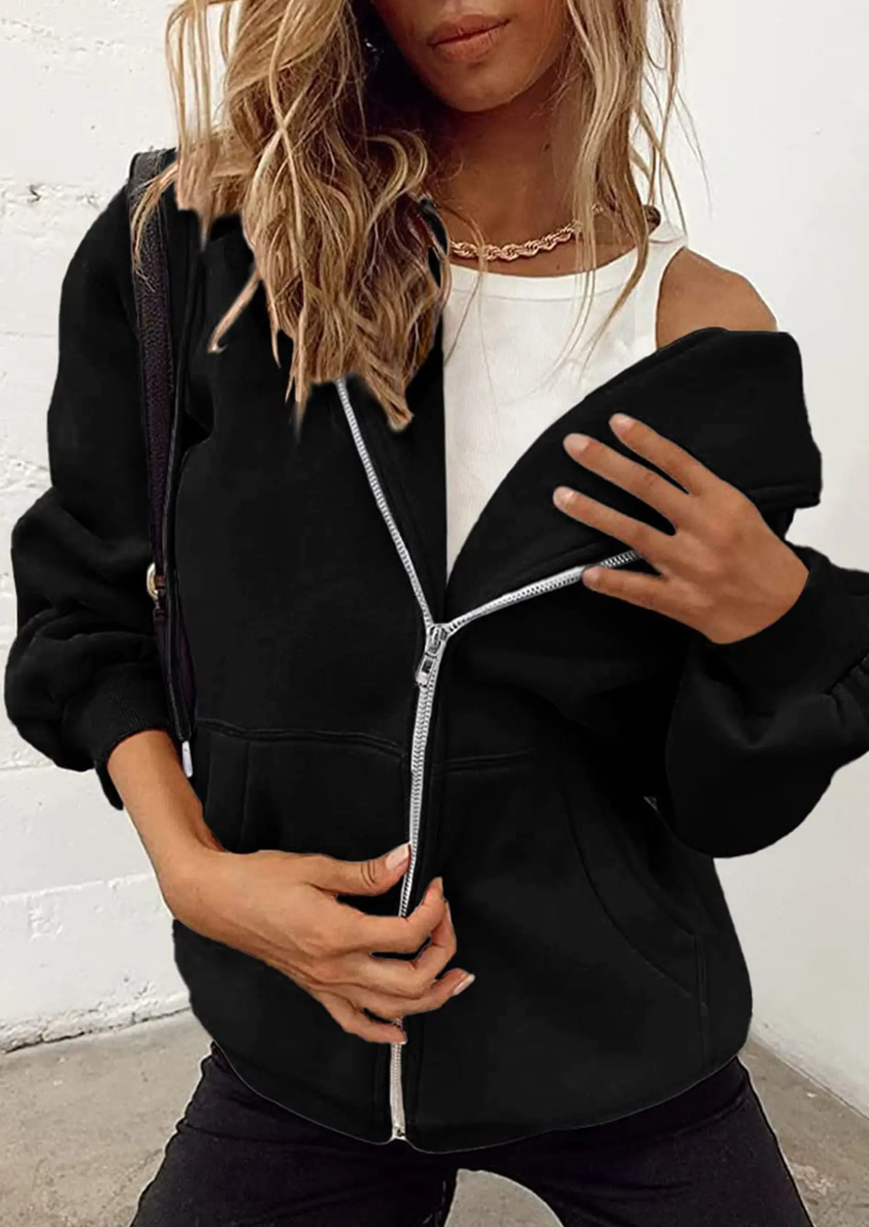 PRETTYGARDEN Women's Zip Up Y2K Hoodies Casual Long Sleeve Sweatshirts Fall Spring Track Jackets with Pockets - Image 38