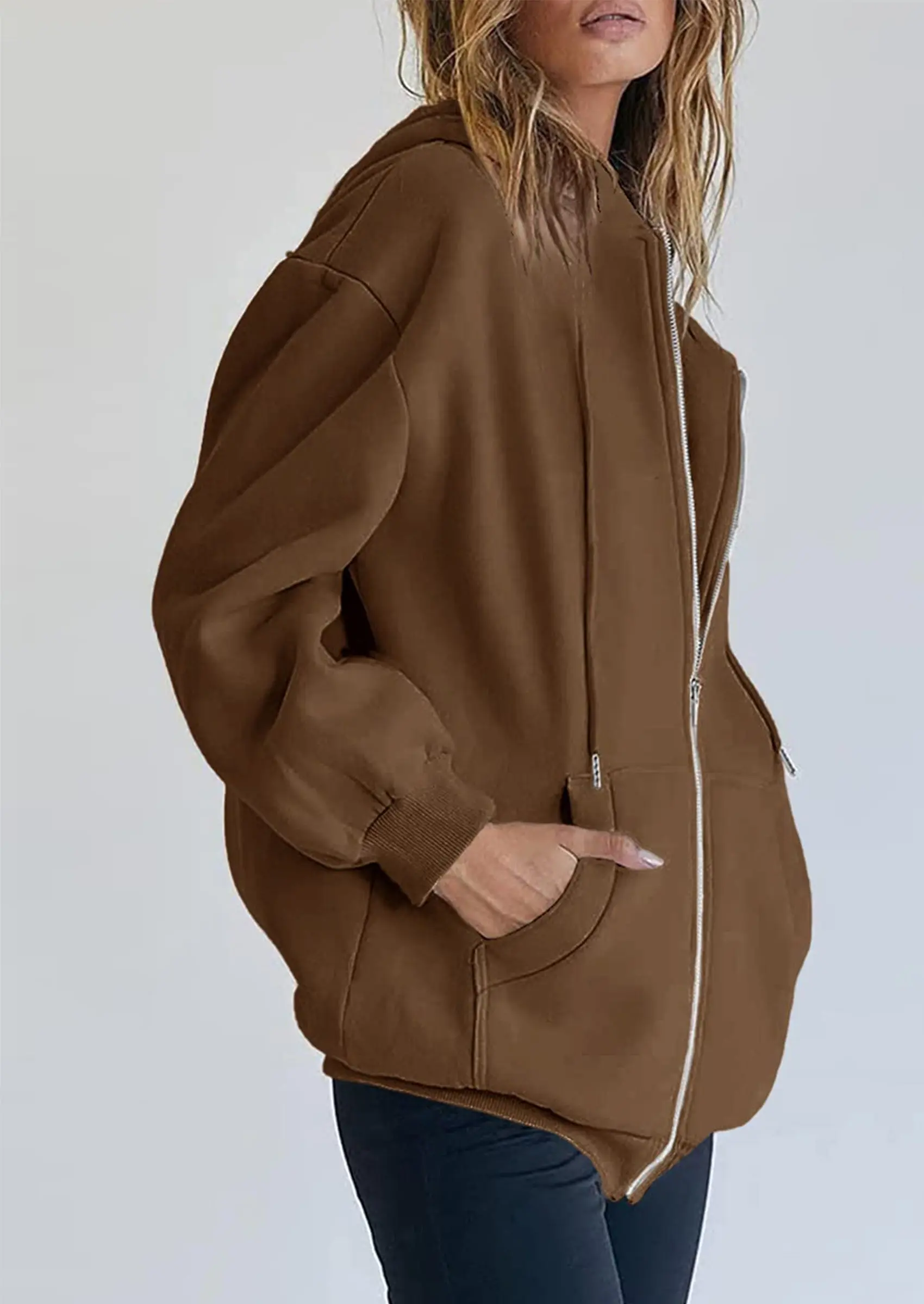 PRETTYGARDEN Women's Zip Up Y2K Hoodies Casual Long Sleeve Sweatshirts Fall Spring Track Jackets with Pockets - Image 42