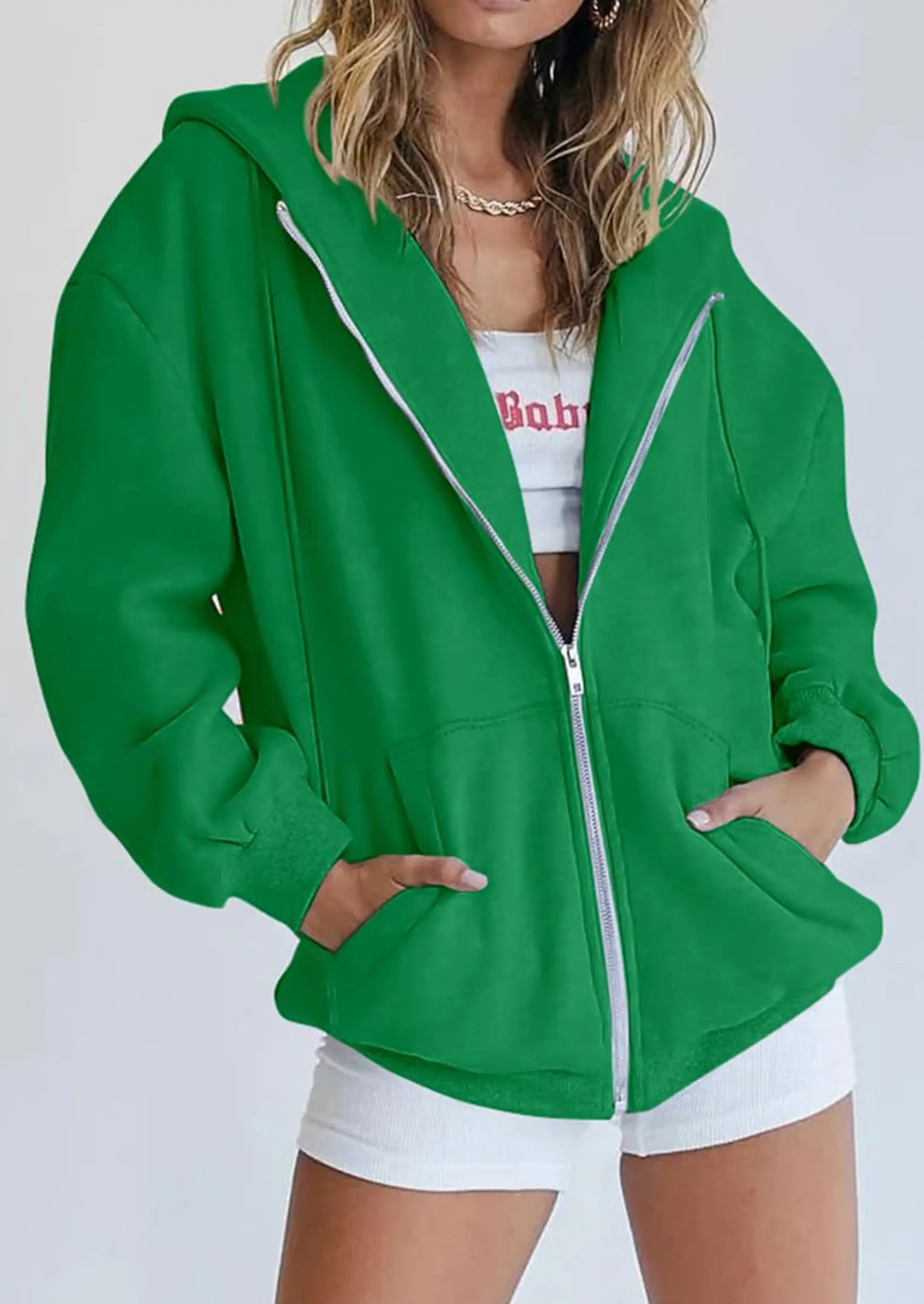 PRETTYGARDEN Women's Zip Up Y2K Hoodies Casual Long Sleeve Sweatshirts Fall Spring Track Jackets with Pockets - Image 45