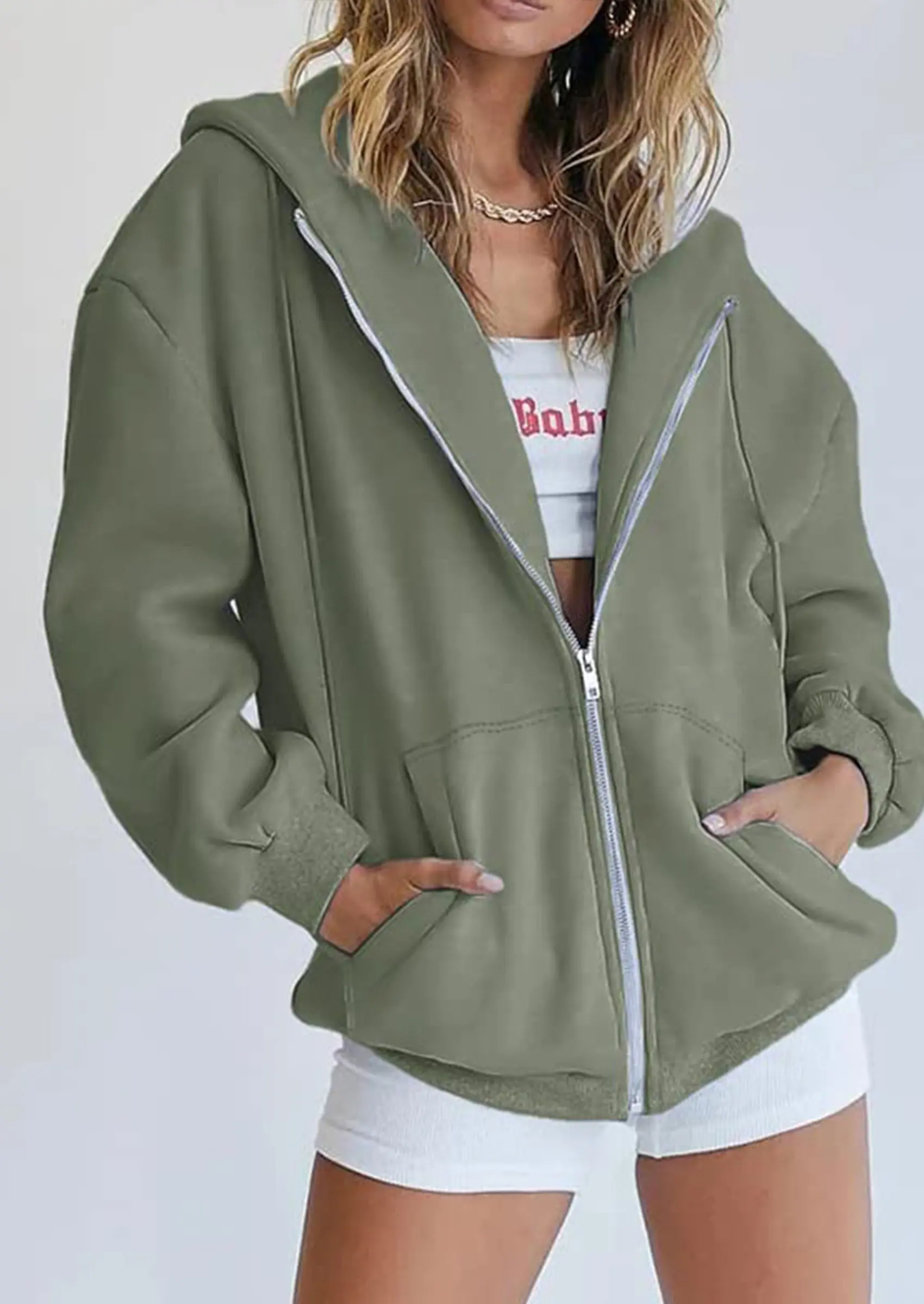 PRETTYGARDEN Women's Zip Up Y2K Hoodies Casual Long Sleeve Sweatshirts Fall Spring Track Jackets with Pockets - Image 52