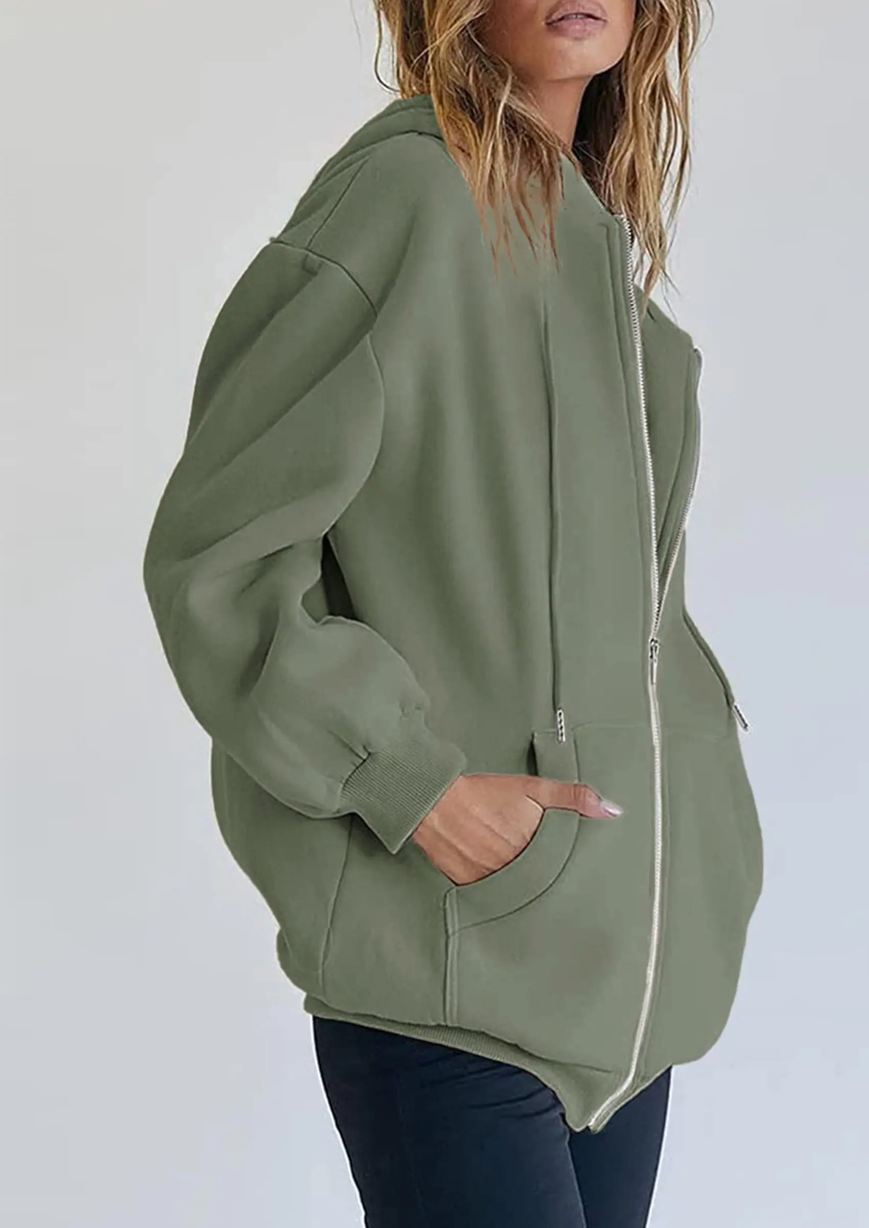 PRETTYGARDEN Women's Zip Up Y2K Hoodies Casual Long Sleeve Sweatshirts Fall Spring Track Jackets with Pockets - Image 55