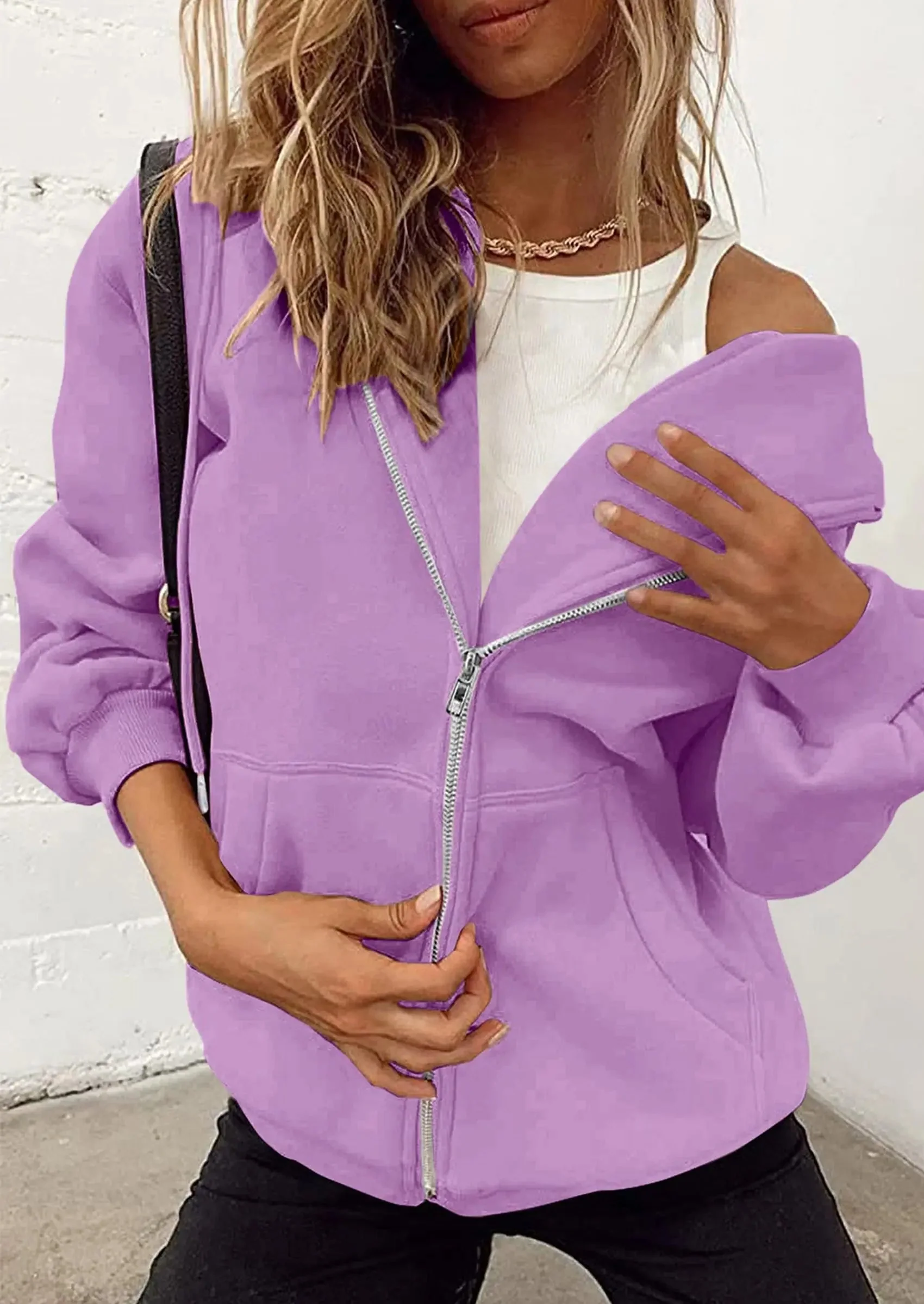 PRETTYGARDEN Women's Zip Up Y2K Hoodies Casual Long Sleeve Sweatshirts Fall Spring Track Jackets with Pockets - Image 69