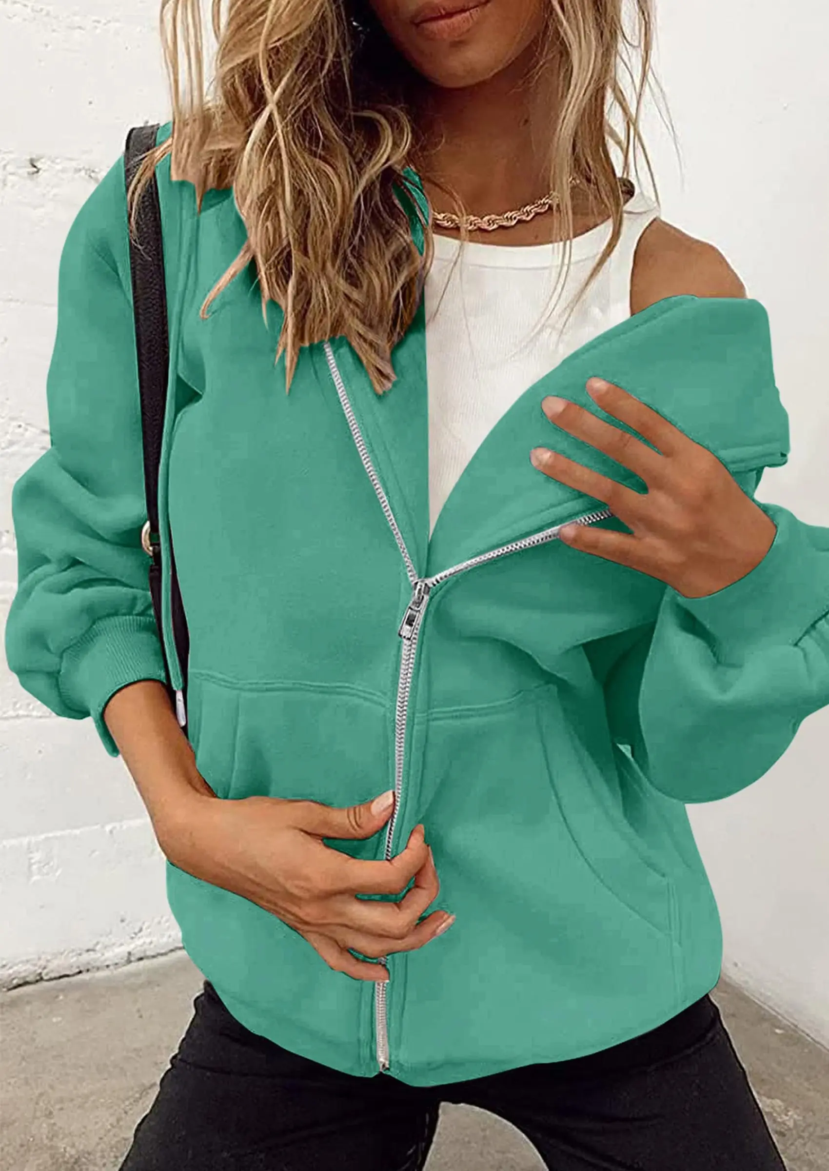 PRETTYGARDEN Women's Zip Up Y2K Hoodies Casual Long Sleeve Sweatshirts Fall Spring Track Jackets with Pockets - Image 75