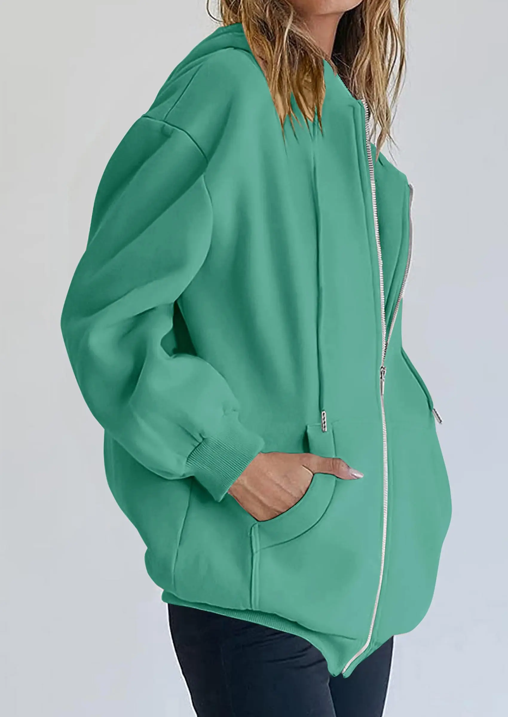 PRETTYGARDEN Women's Zip Up Y2K Hoodies Casual Long Sleeve Sweatshirts Fall Spring Track Jackets with Pockets - Image 76