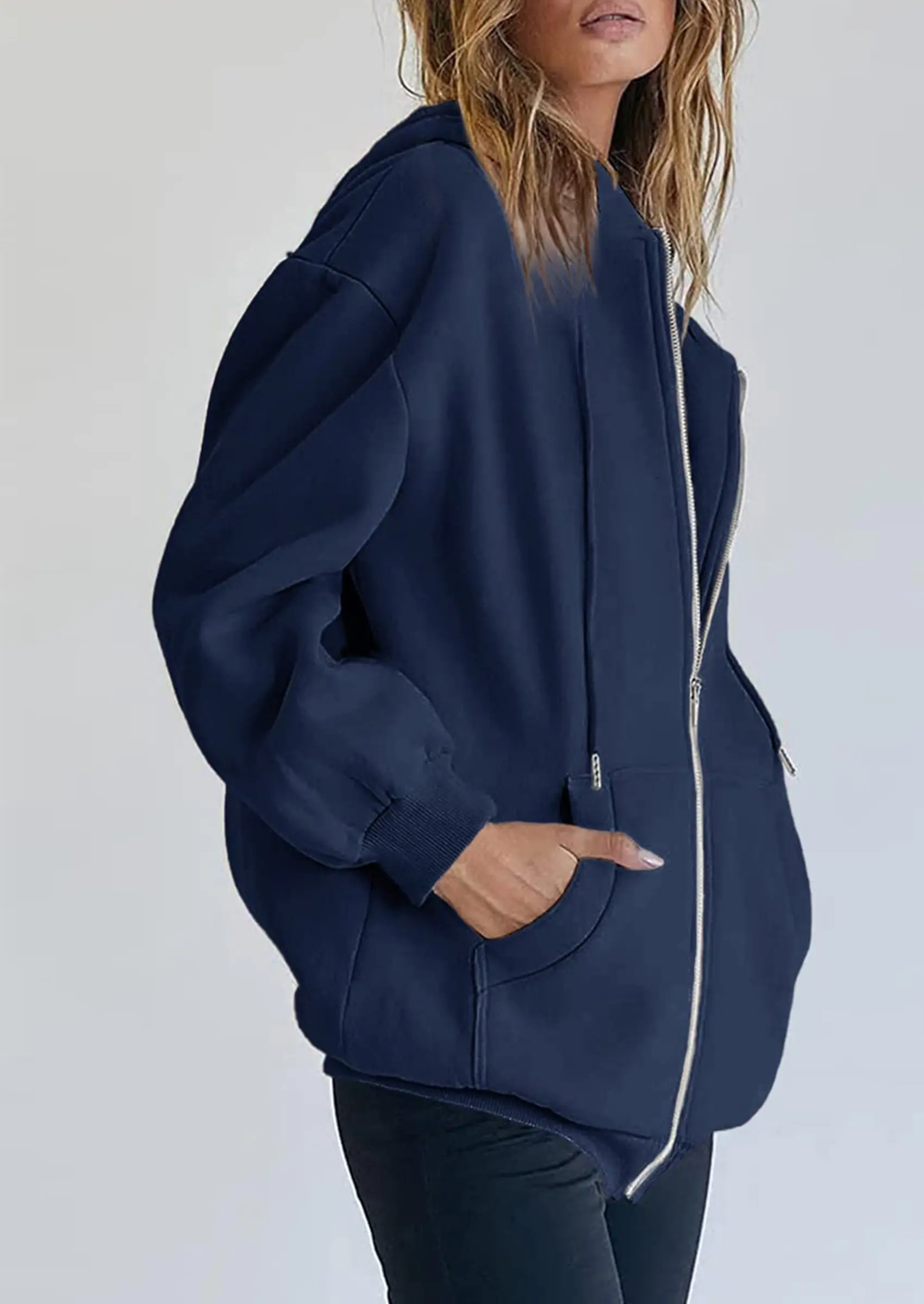 PRETTYGARDEN Women's Zip Up Y2K Hoodies Casual Long Sleeve Sweatshirts Fall Spring Track Jackets with Pockets - Image 80