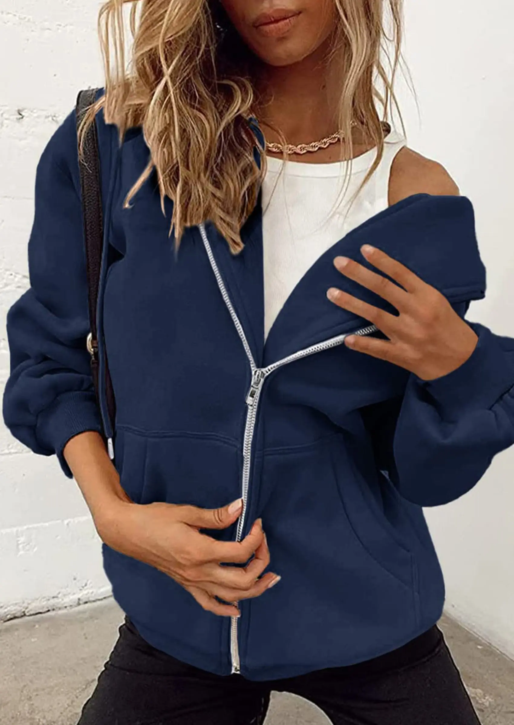 PRETTYGARDEN Women's Zip Up Y2K Hoodies Casual Long Sleeve Sweatshirts Fall Spring Track Jackets with Pockets - Image 82