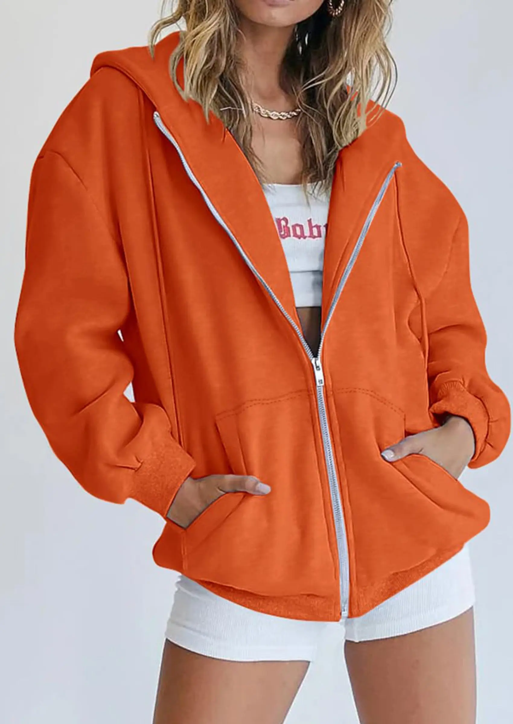 PRETTYGARDEN Women's Zip Up Y2K Hoodies Casual Long Sleeve Sweatshirts Fall Spring Track Jackets with Pockets - Image 83